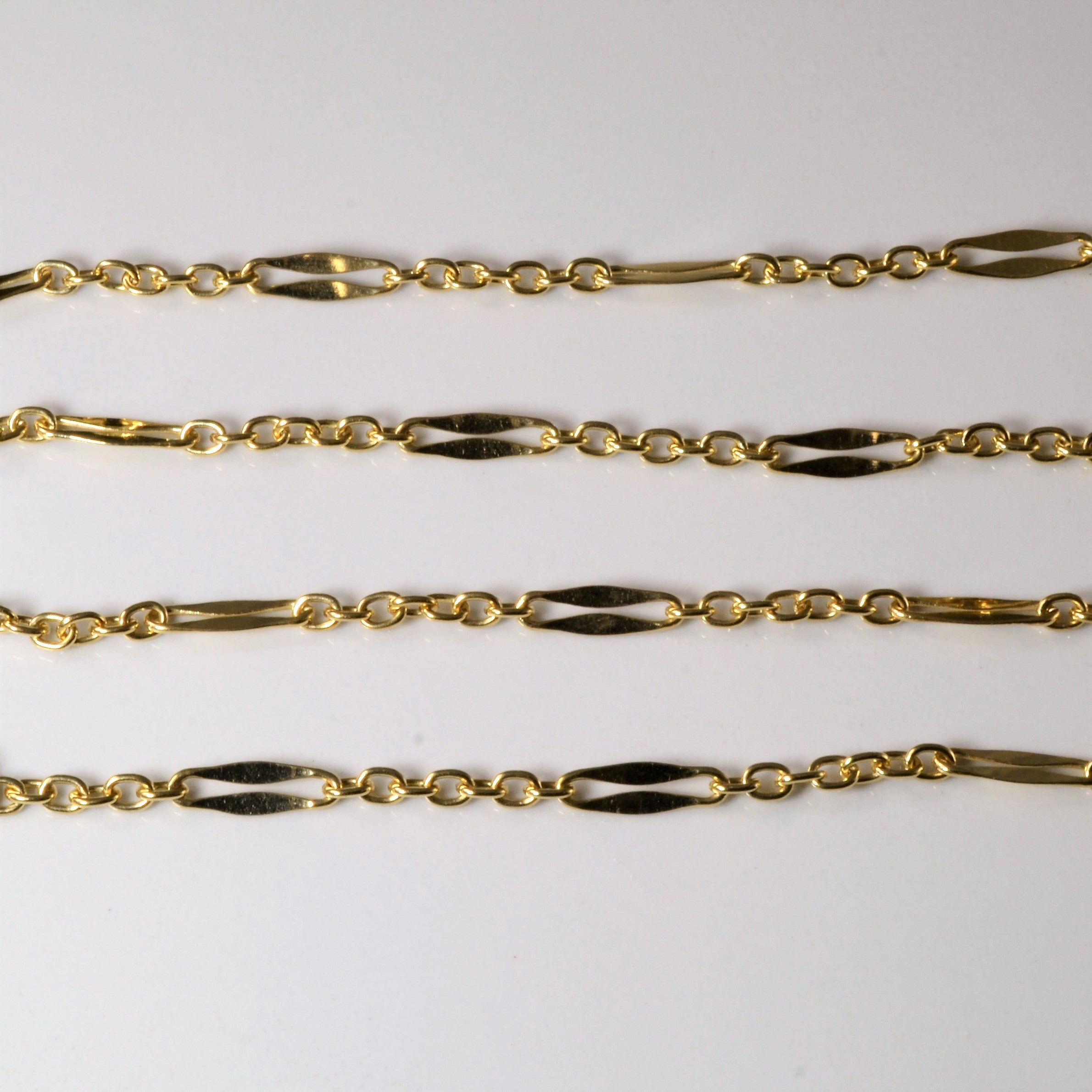 14k Yellow Gold Long & Short Chain | 21" |