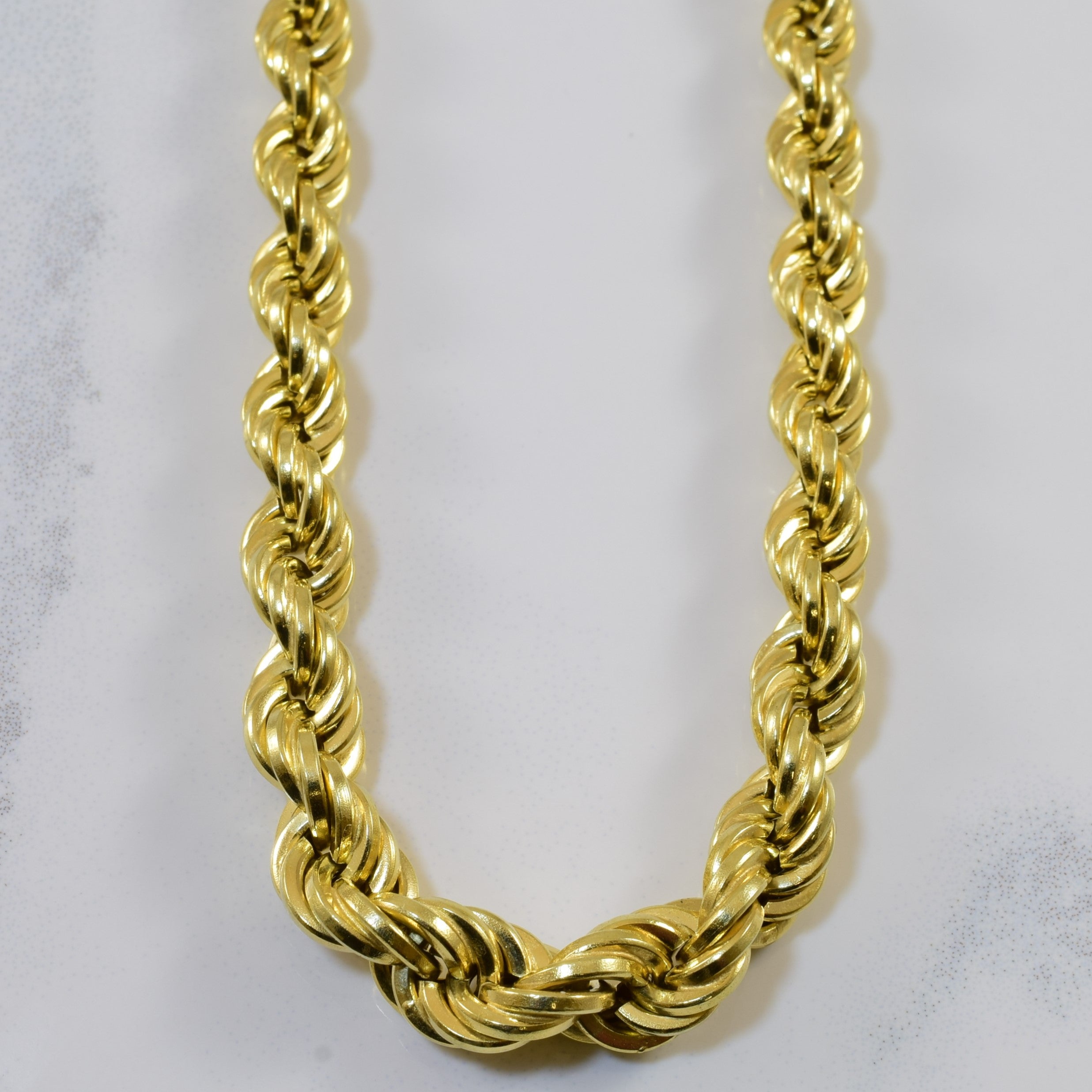 Chaîne torsadée en or jaune 14 carats | 15 pouces |