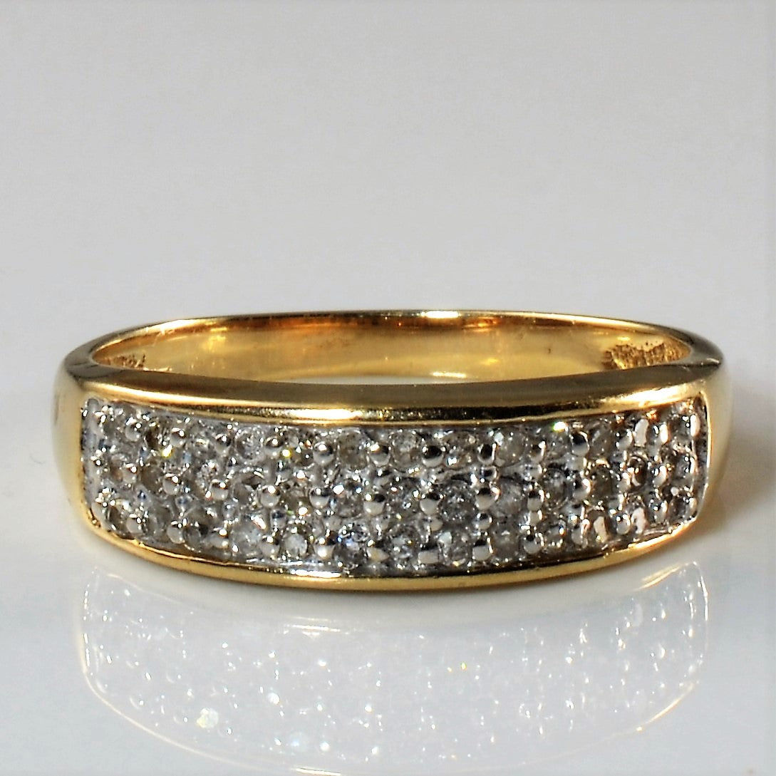 Triple Row Pave Band | 0.24ctw | SZ 7 |