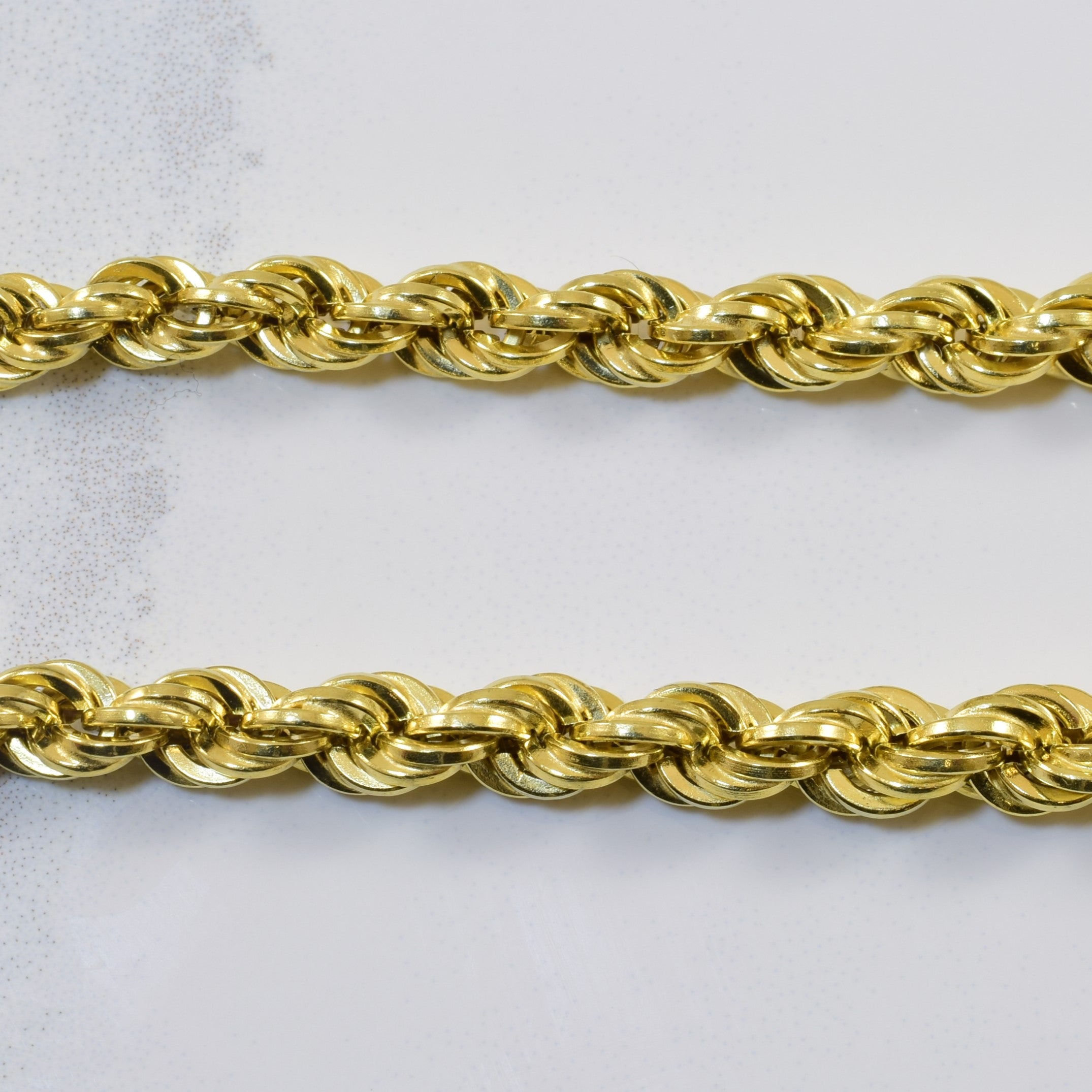 Chaîne torsadée en or jaune 14 carats | 15 pouces |