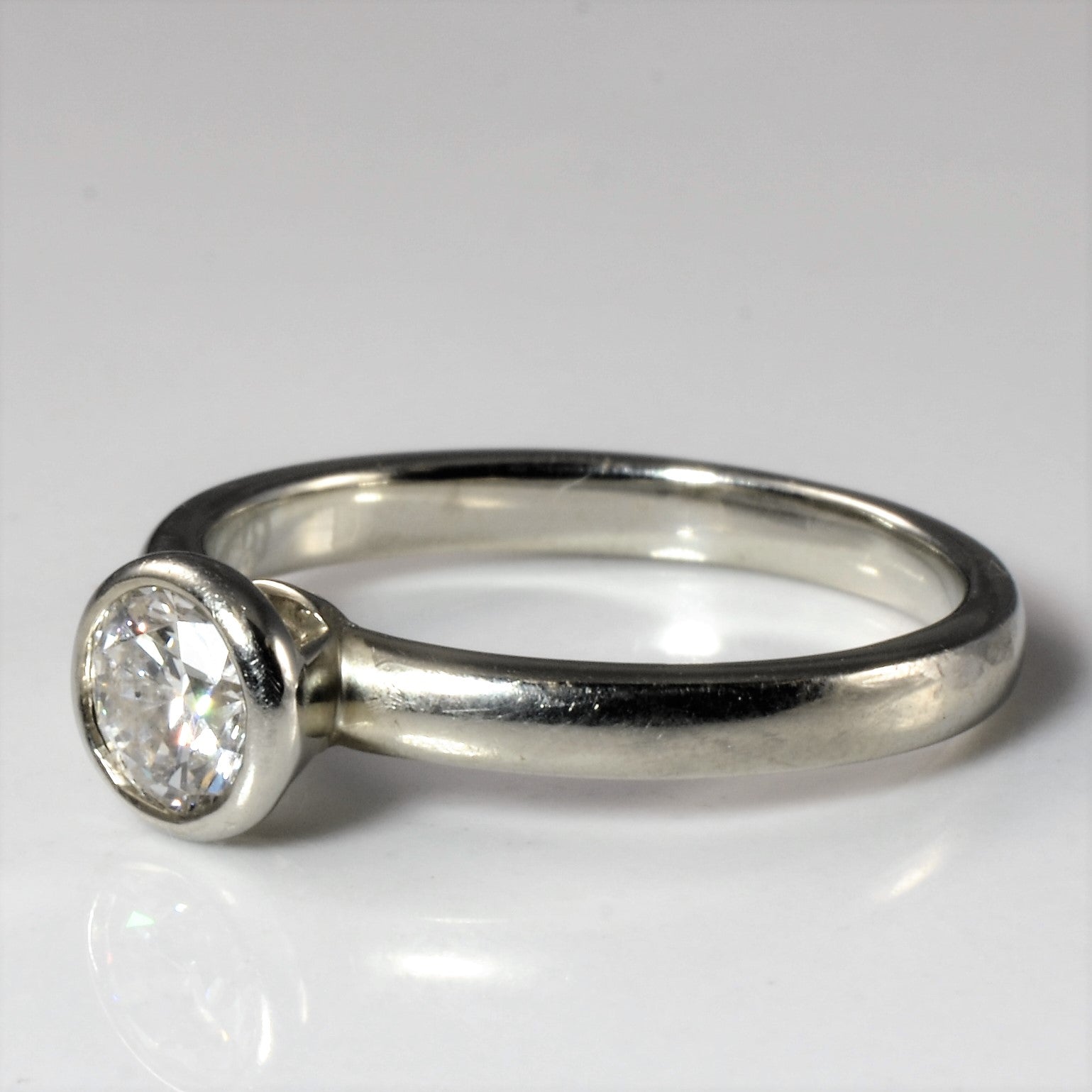 Spence Diamonds' Bezel Set Solitaire Diamond Ring | 0.51ct | SZ 5.5 |