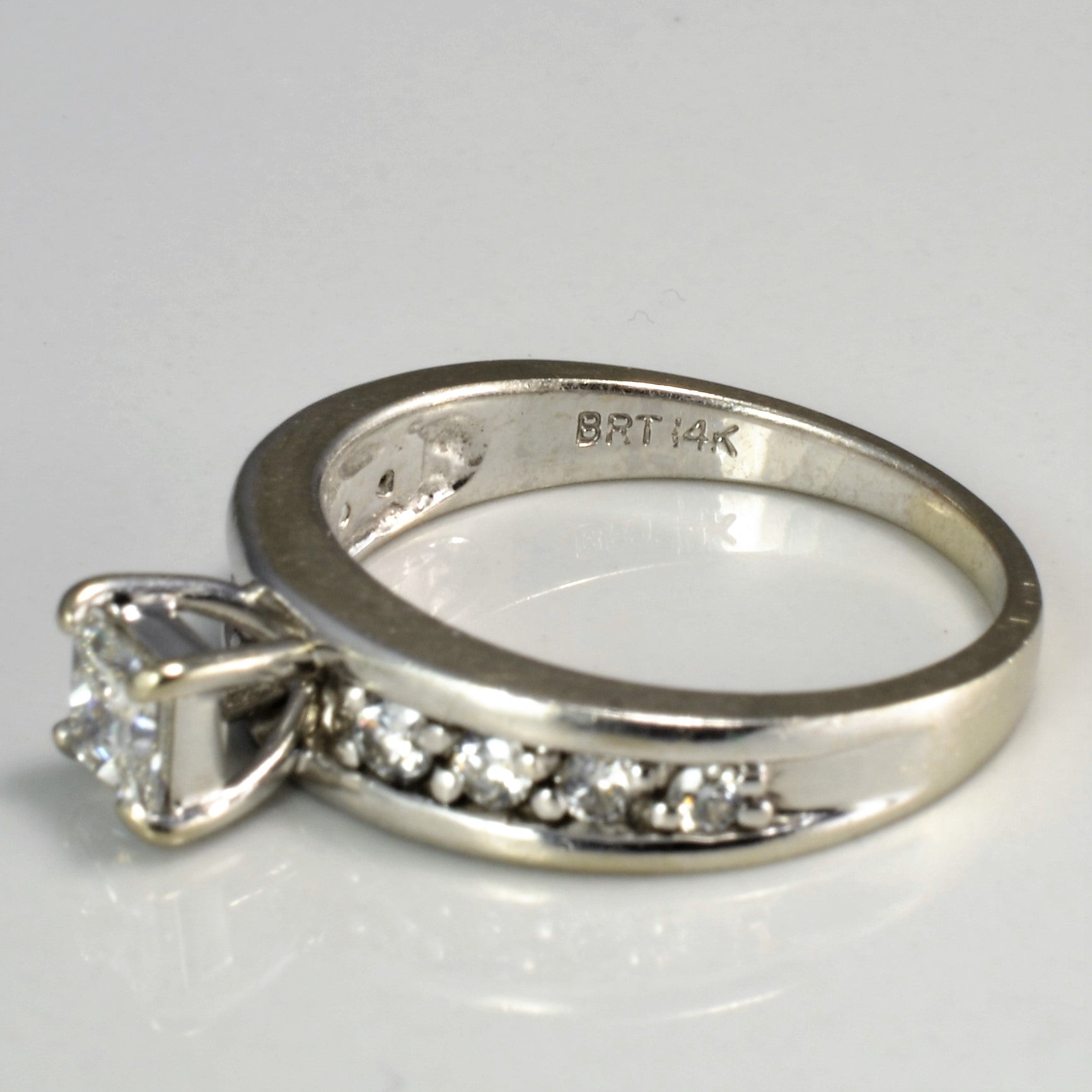 High Set Princess Diamond Engagement Ring | 0.66ctw | SZ 6.5 |