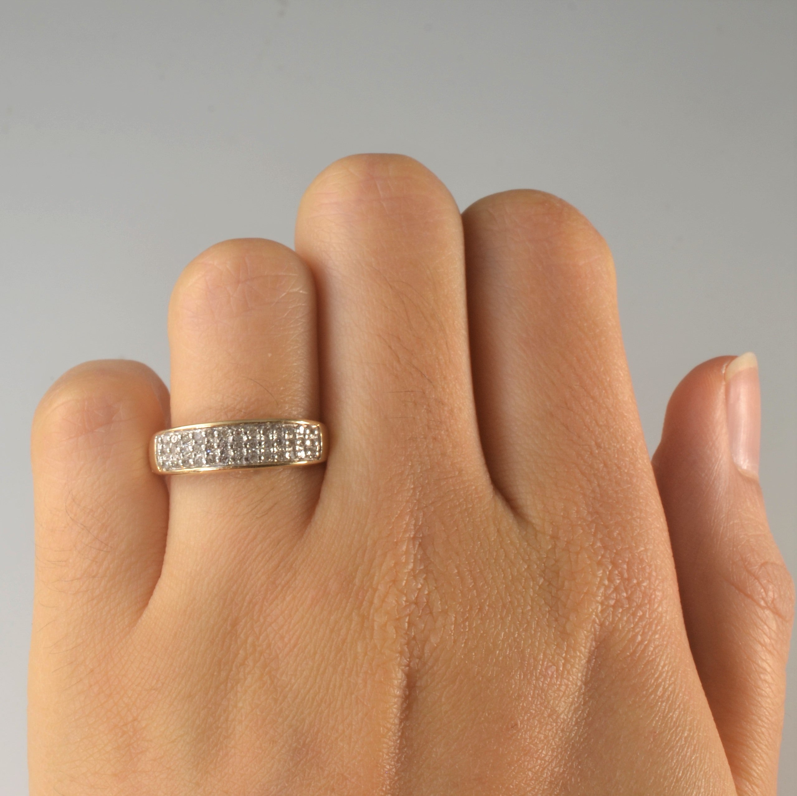 Triple Row Pave Band | 0.24ctw | SZ 7 |