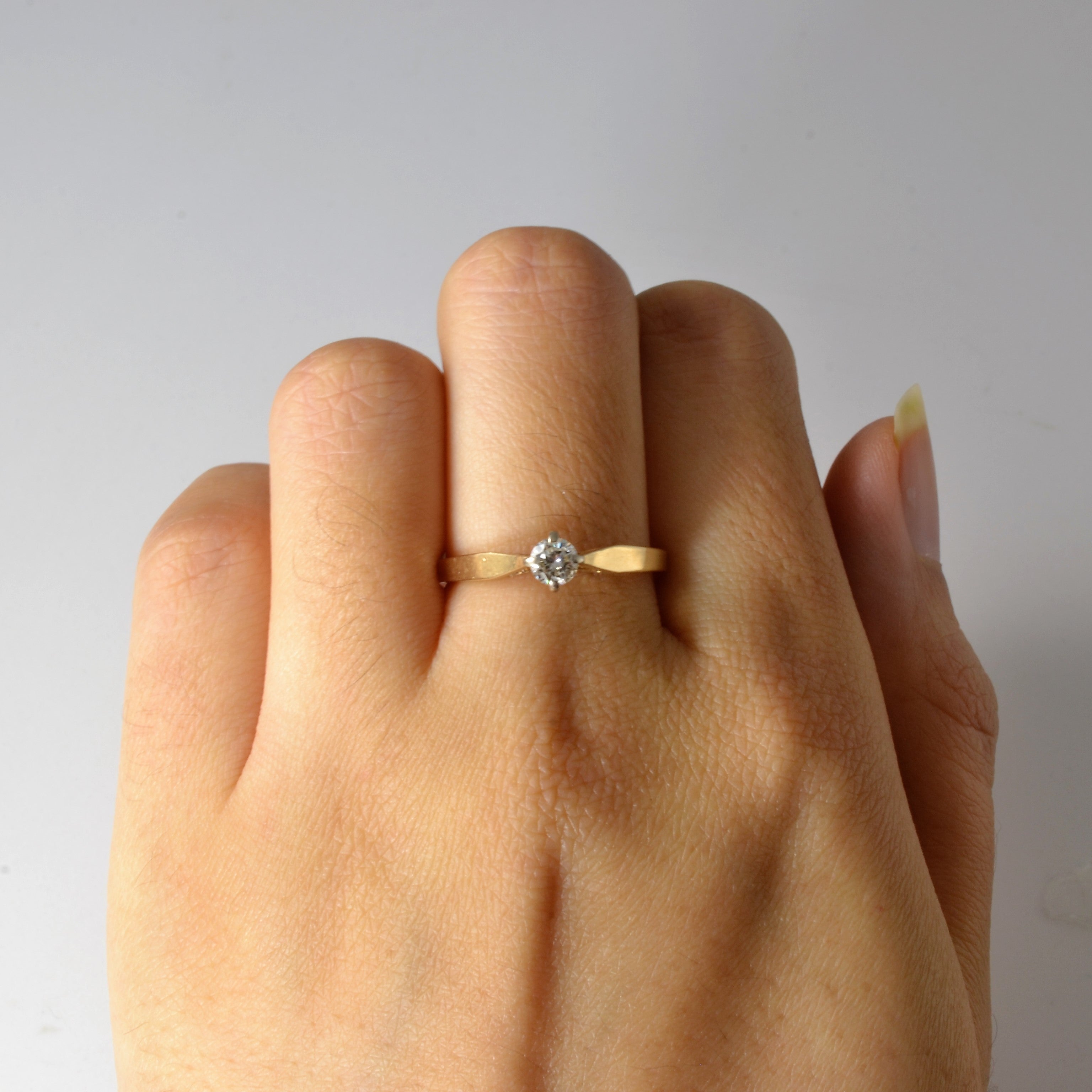 Solitaire Diamond Ring | 0.24ct | SZ 7.75 |