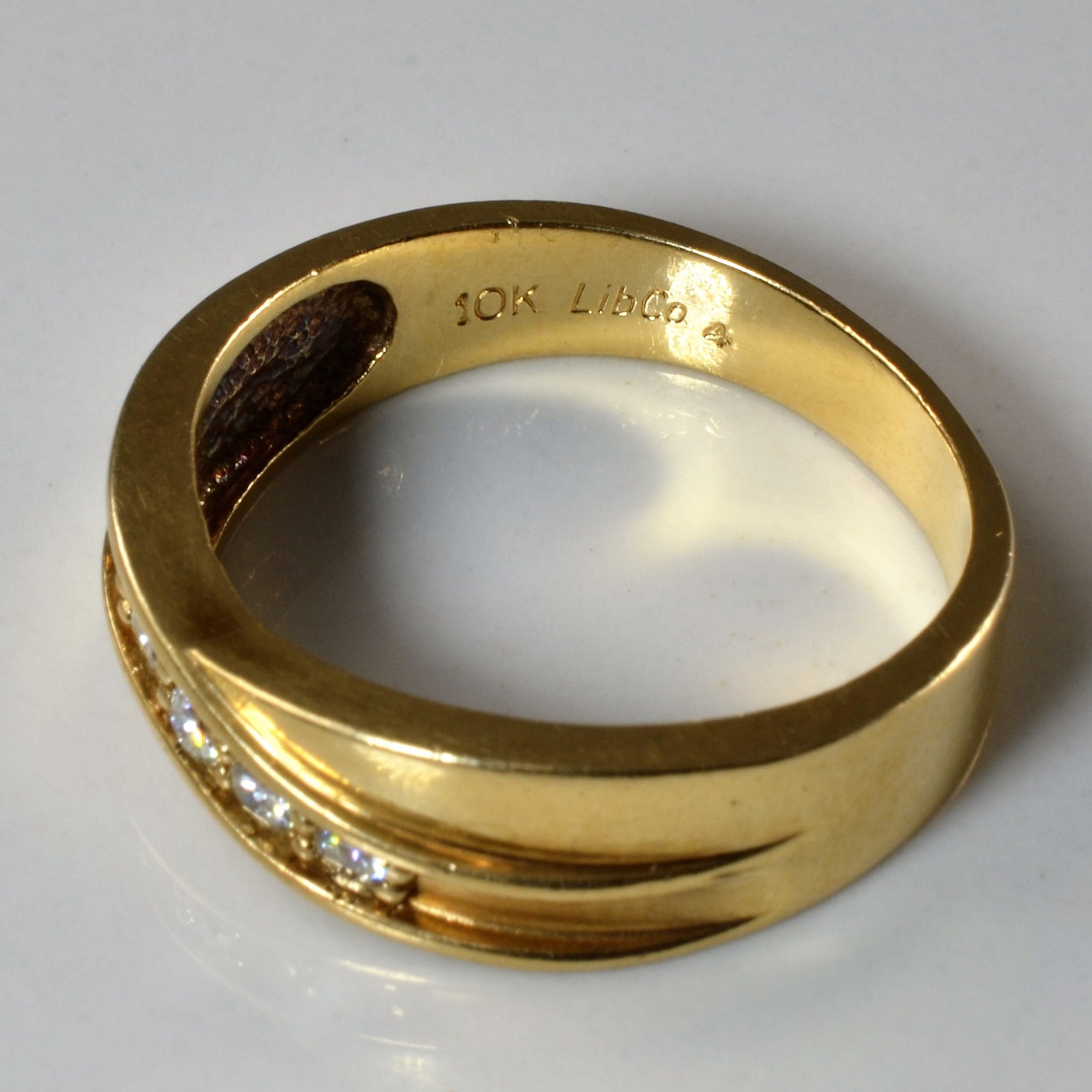 Five Stone Diamond Crossover Ring | 0.25ctw | SZ 11.5 |