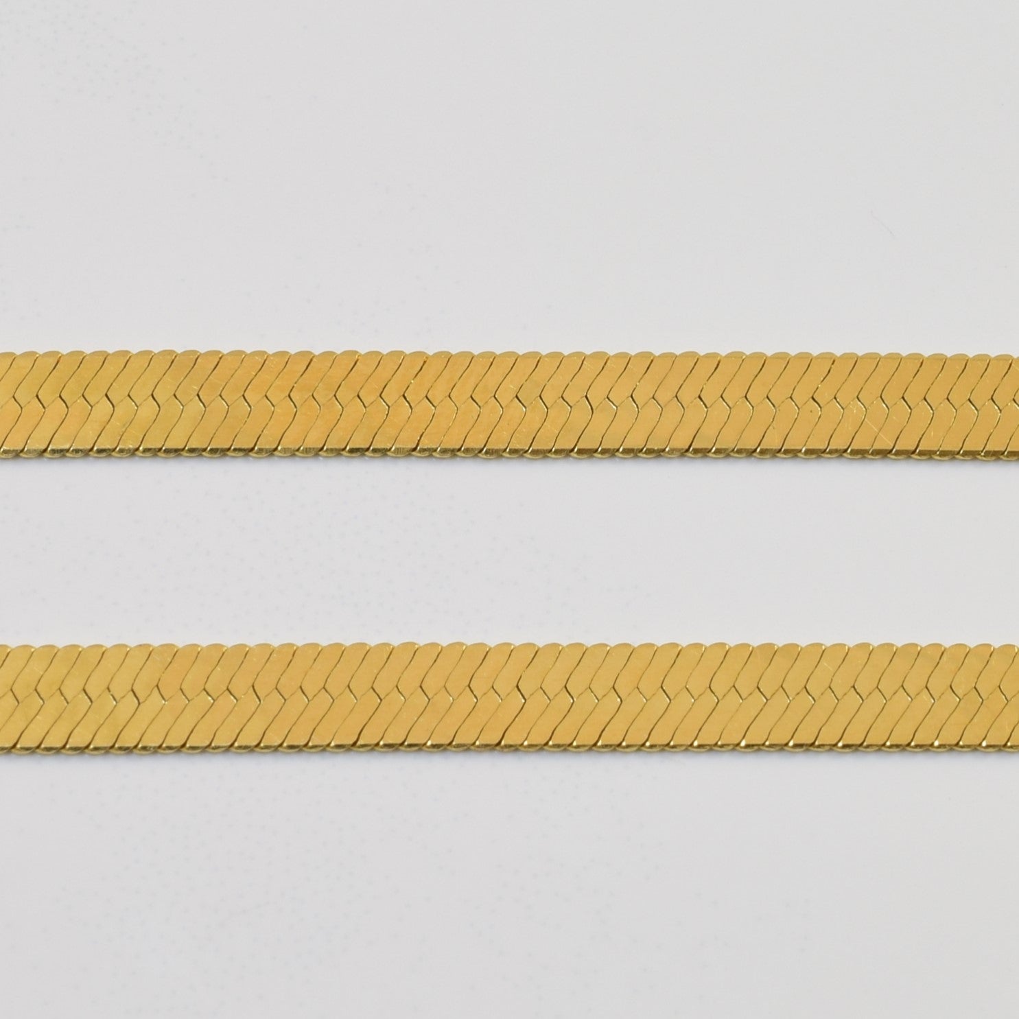 14k Yellow Gold Herringbone Chain | 30" |