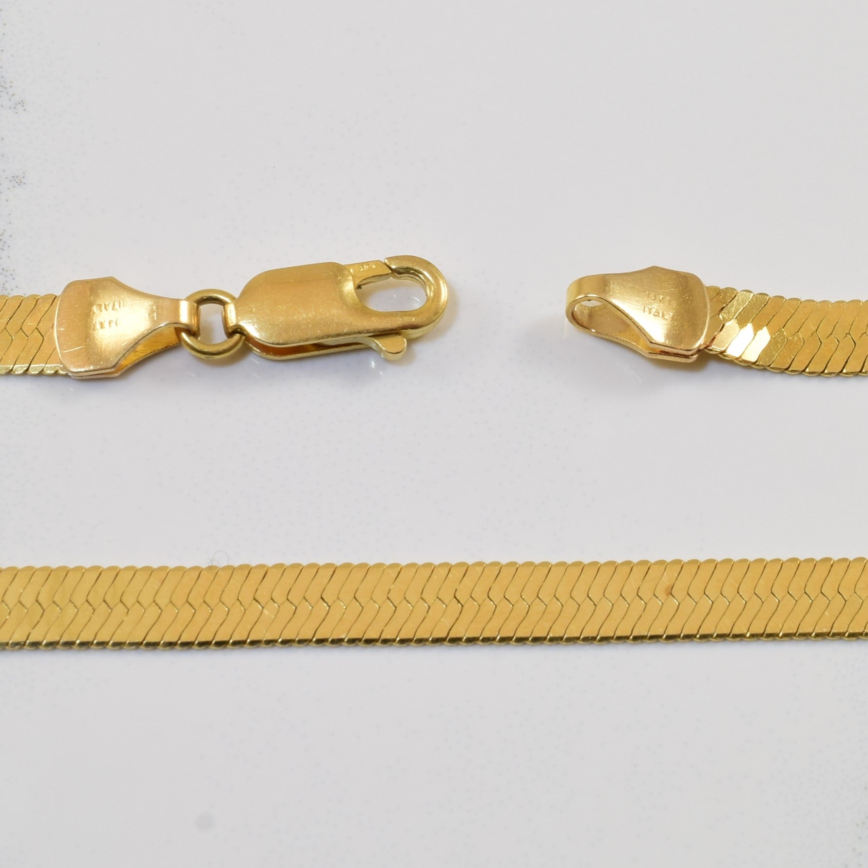 14k Yellow Gold Herringbone Chain | 30" |