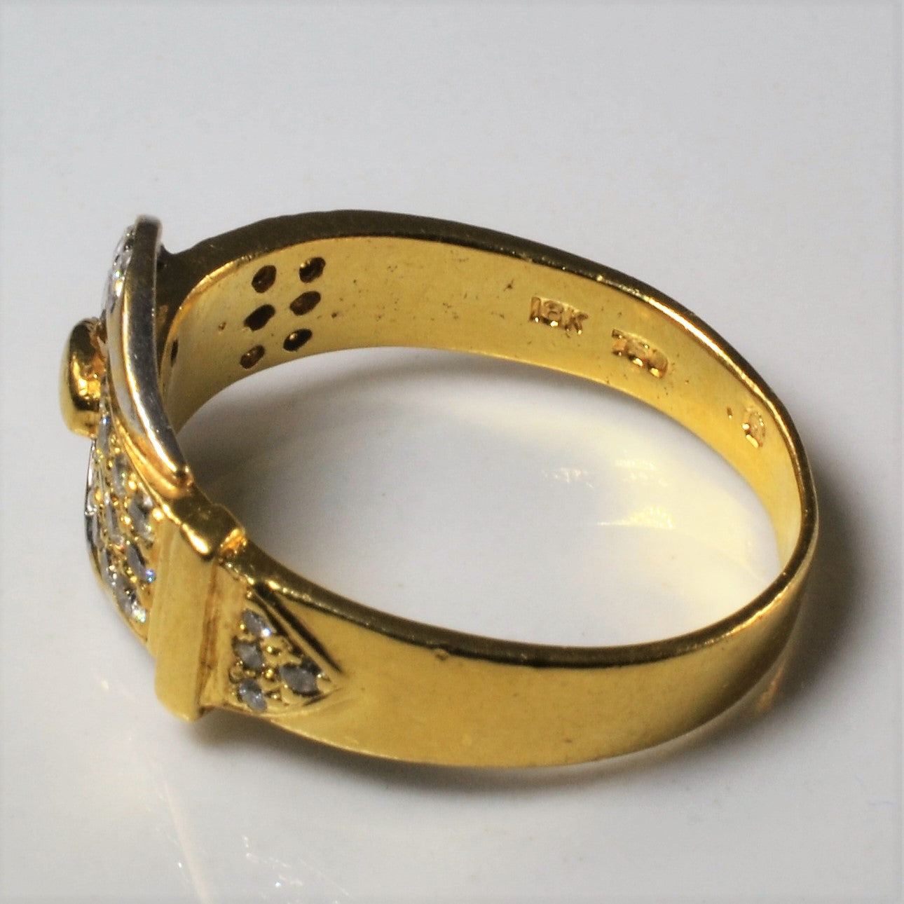 Diamond Buckle Ring | 0.33ctw | SZ 5 |