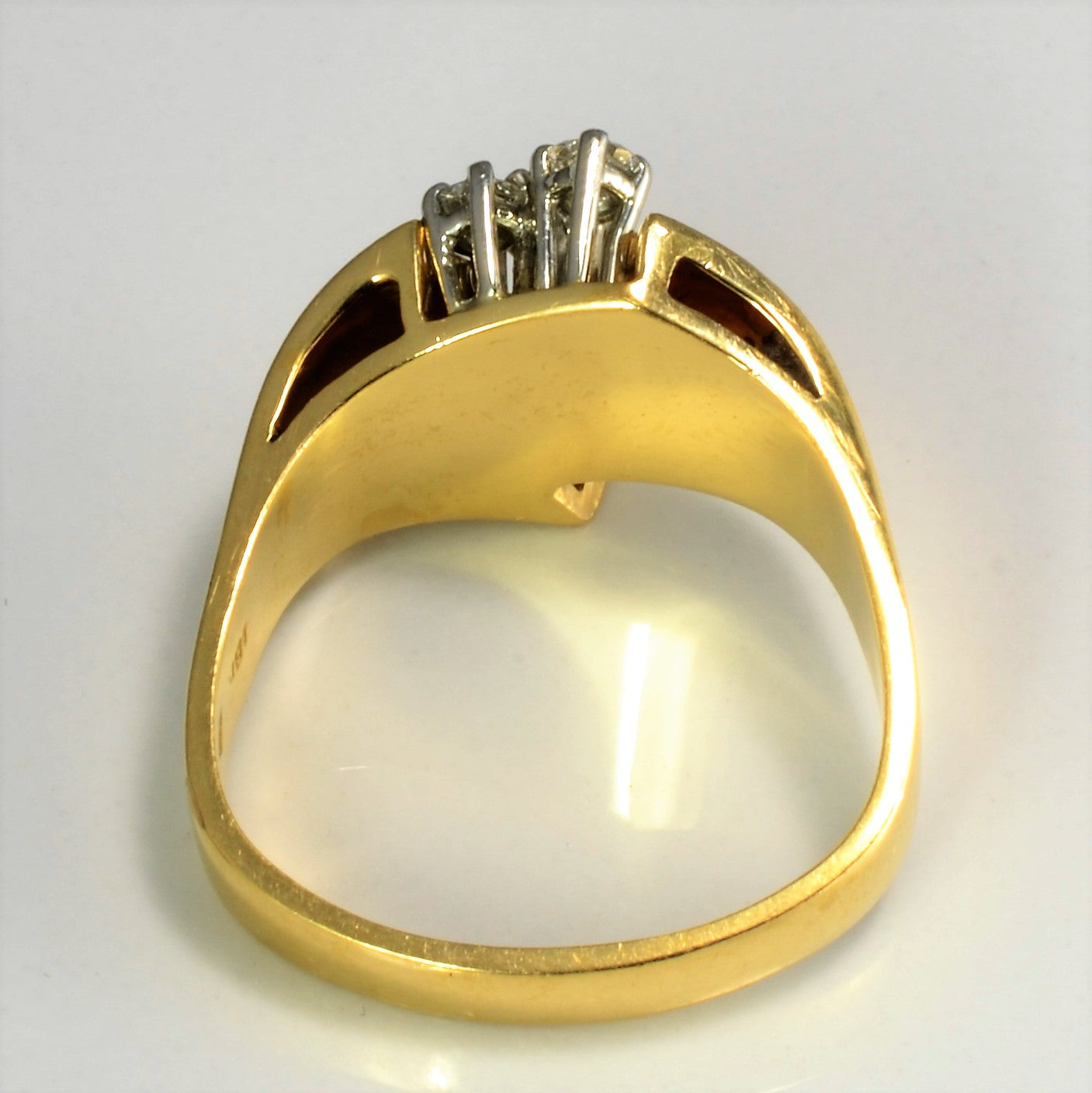 Diamond Trilogy Cocktail Ring | 0.32ctw | SZ 8.75 |