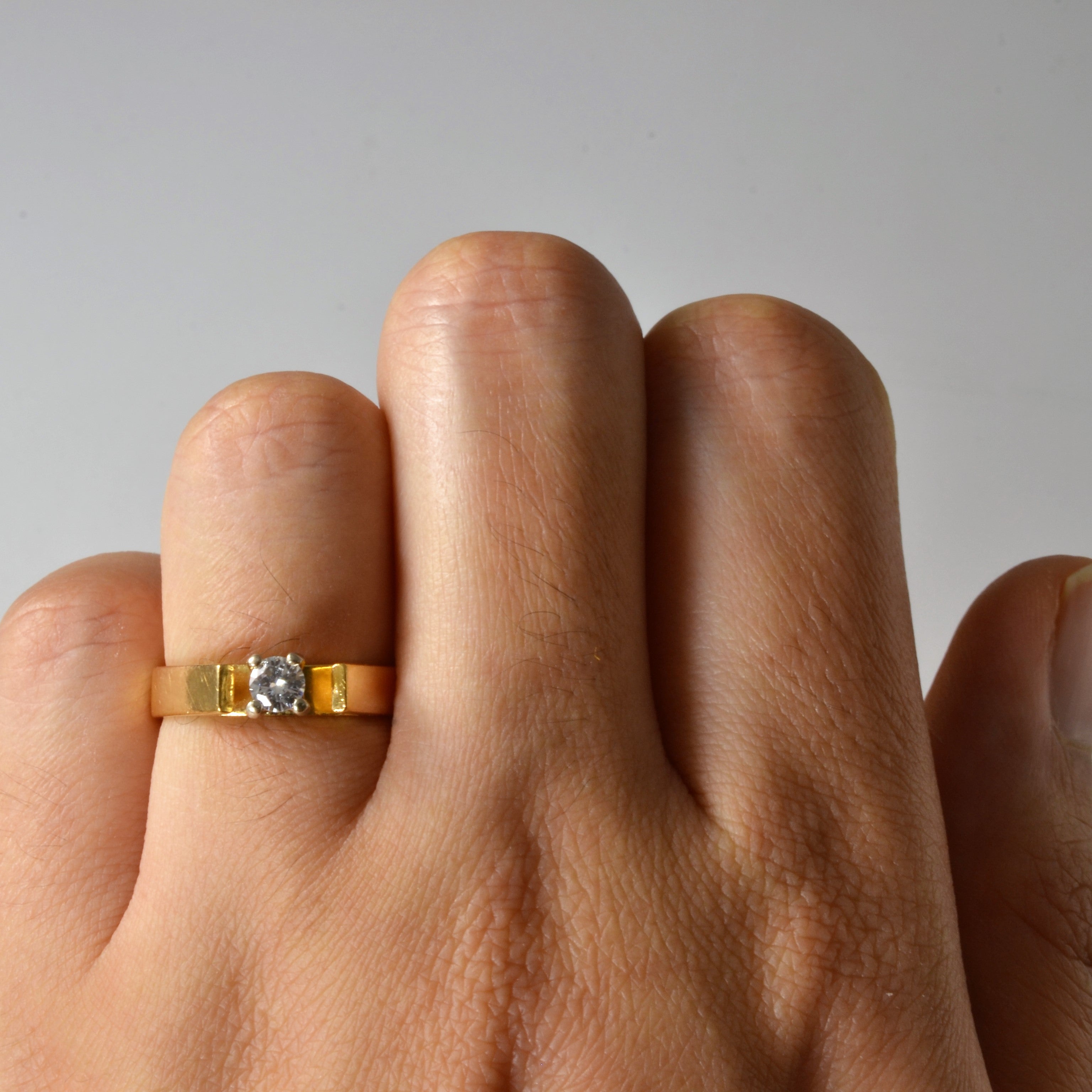 Solitaire Diamond Ring | 0.19ct | SZ 5.5 |