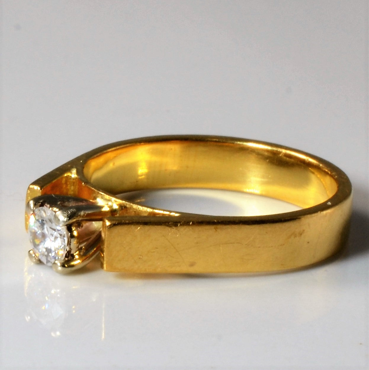 Solitaire Diamond Ring | 0.19ct | SZ 5.5 |