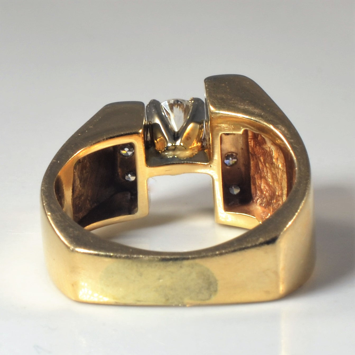 Offset Diamond Engagement Ring | 0.48ctw | SZ 5.25 |