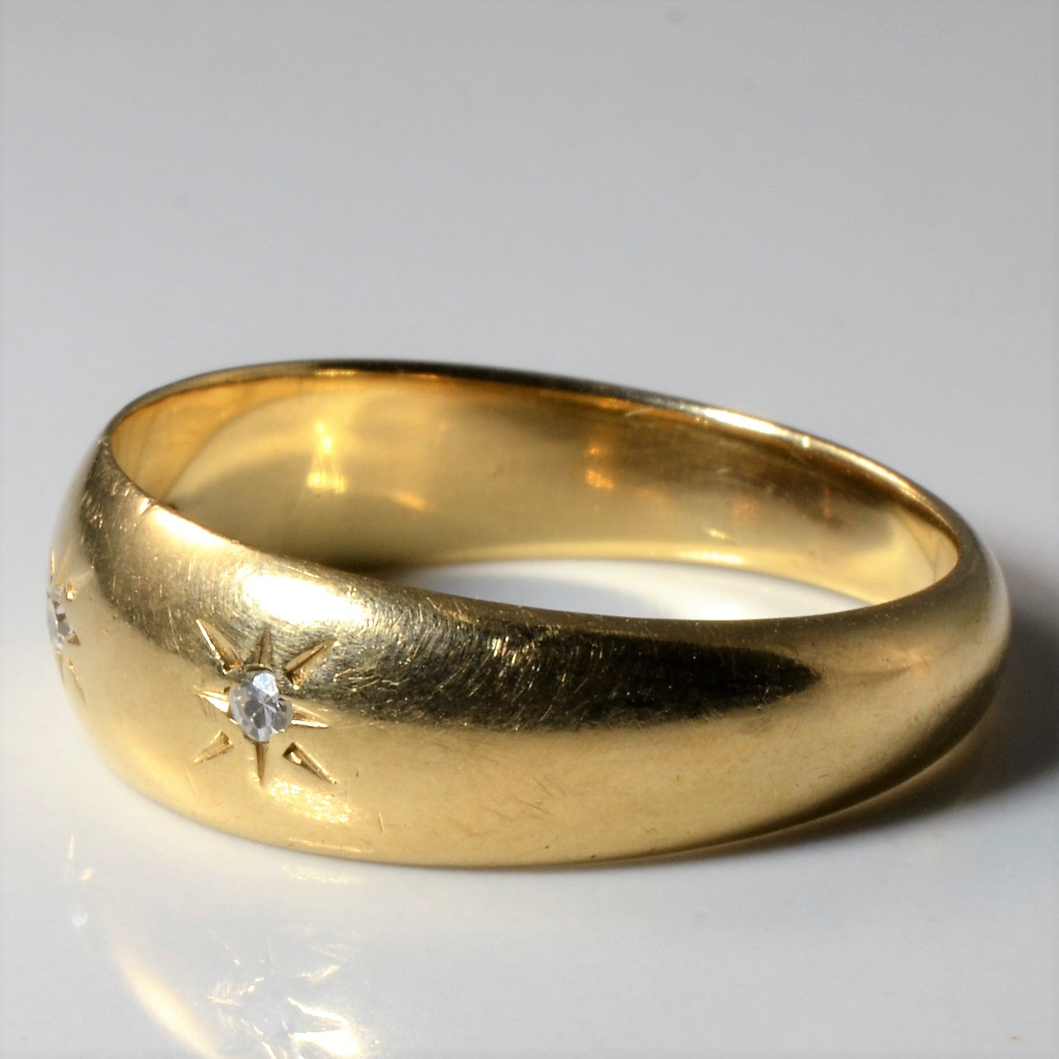 Starburst Three Stone Diamond Ring | 0.075ctw | SZ 11.75 |