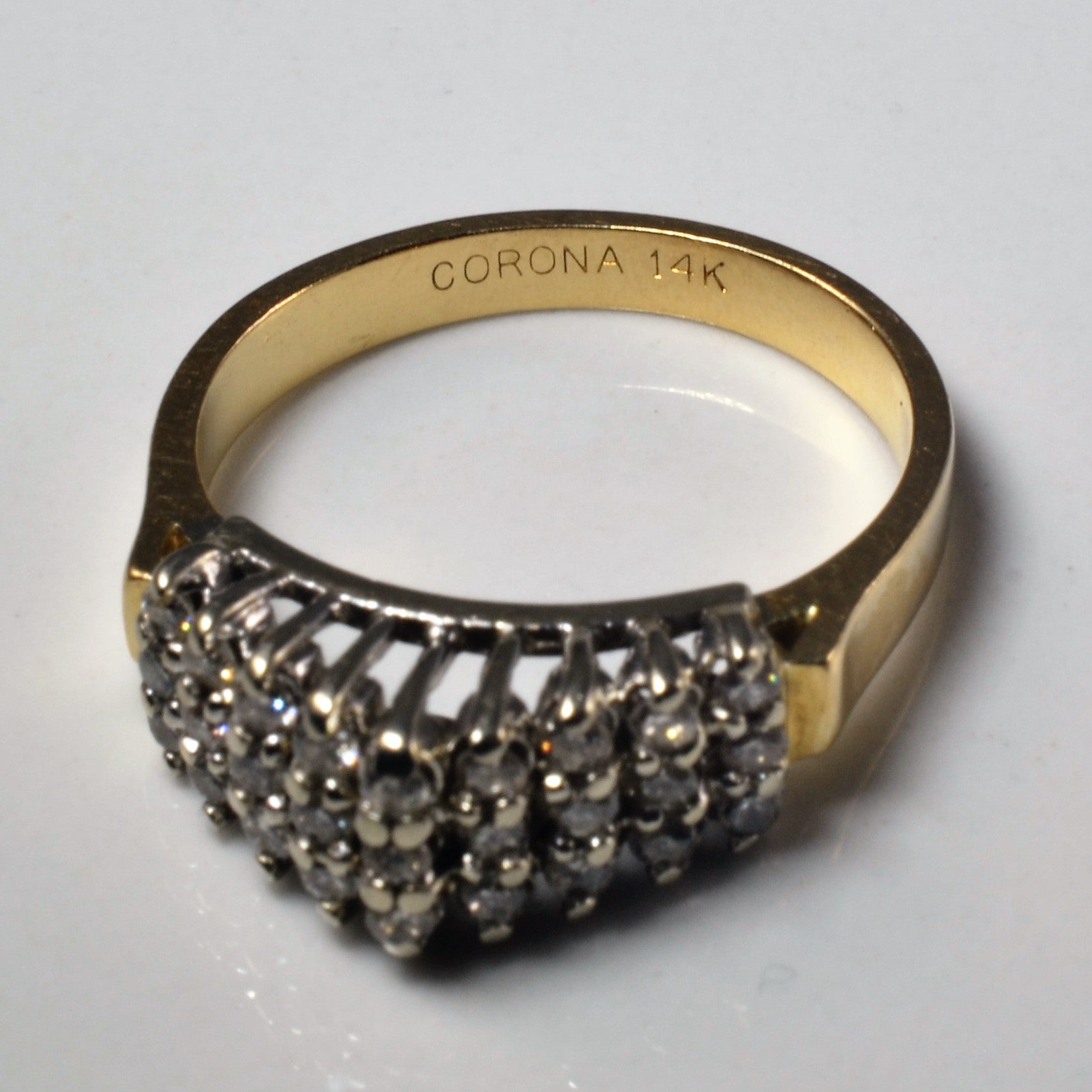 High Set Cluster Diamond Ring | 0.27ctw| SZ 6.5 |