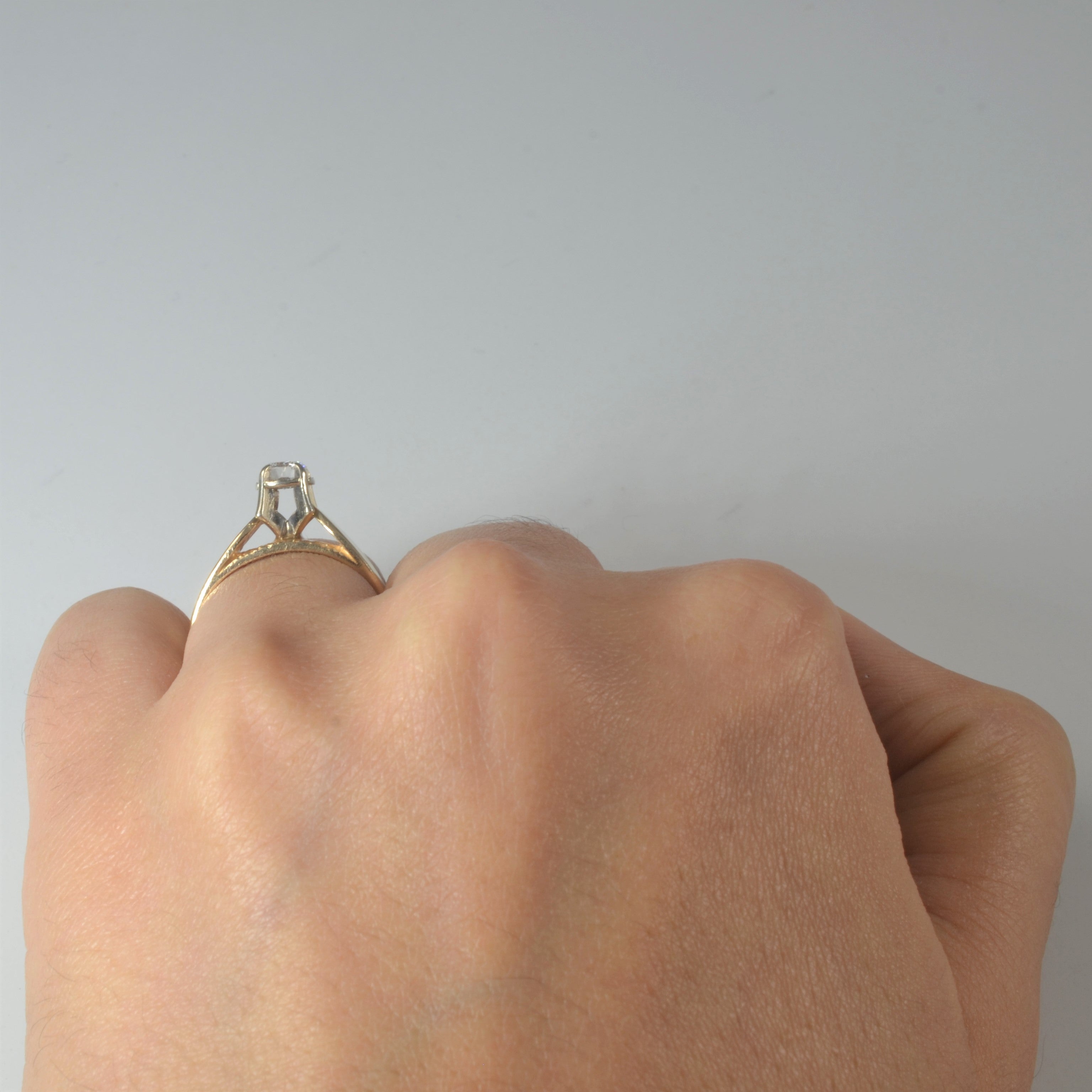 High Set Solitaire Diamond Ring | 0.25ct | SZ 5.75 |
