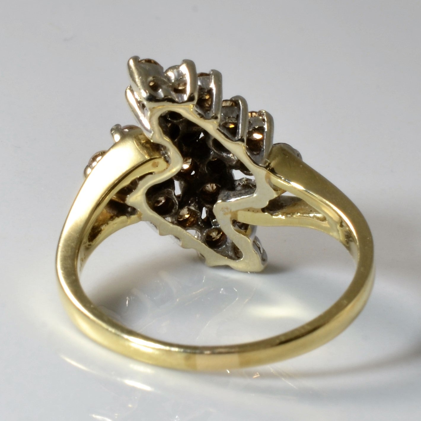 Champagne Diamond Cascade Ring | 1.00ctw | SZ 7.25 |