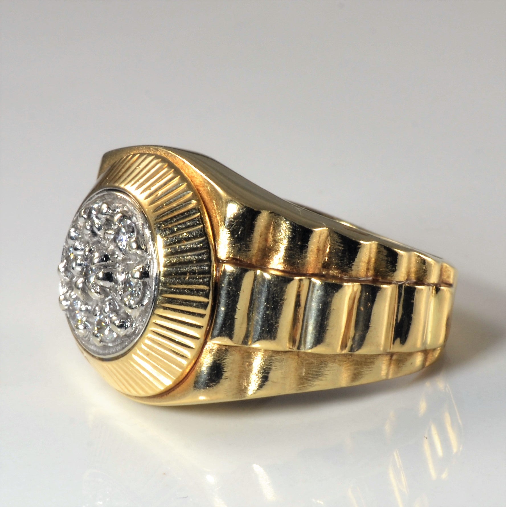 Diamond Watch Strap Cluster Ring | 0.28ctw | SZ 9 |