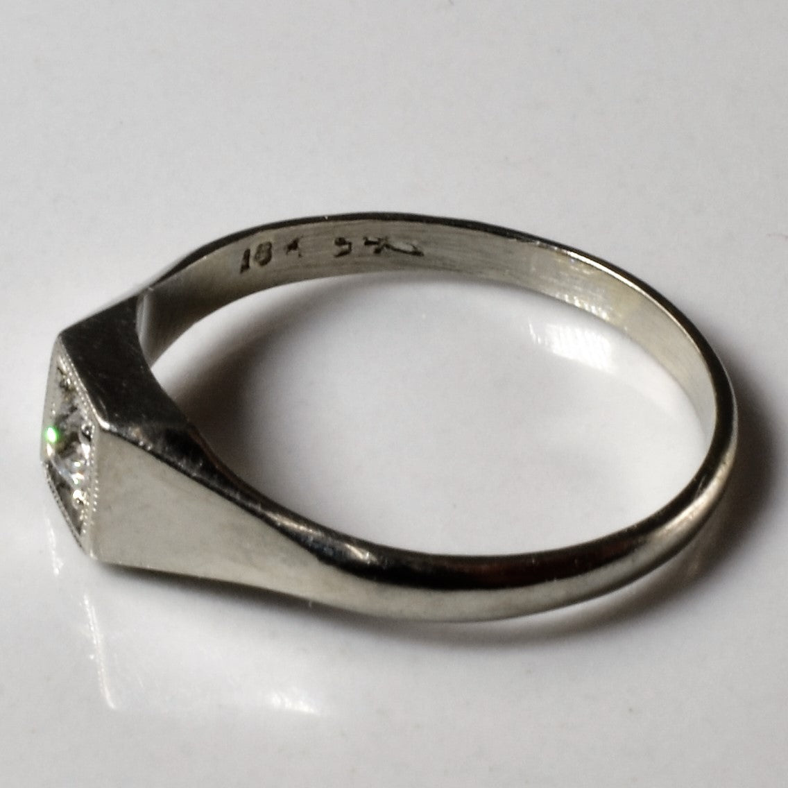 Tapered Old Mine Diamond Ring | 0.05ct | SZ 2 |