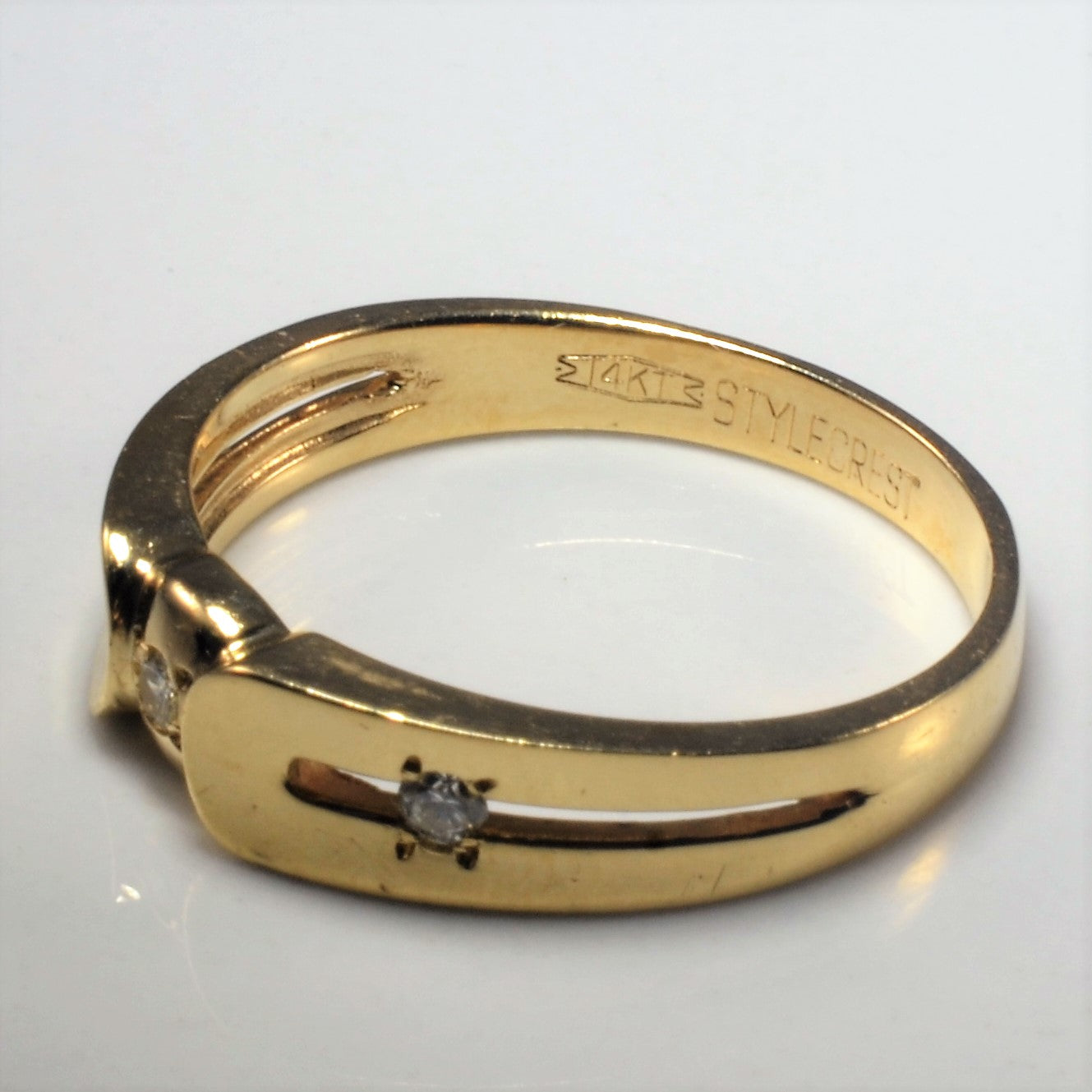 Three Stone Diamond Band | 0.15ctw | SZ 10 |