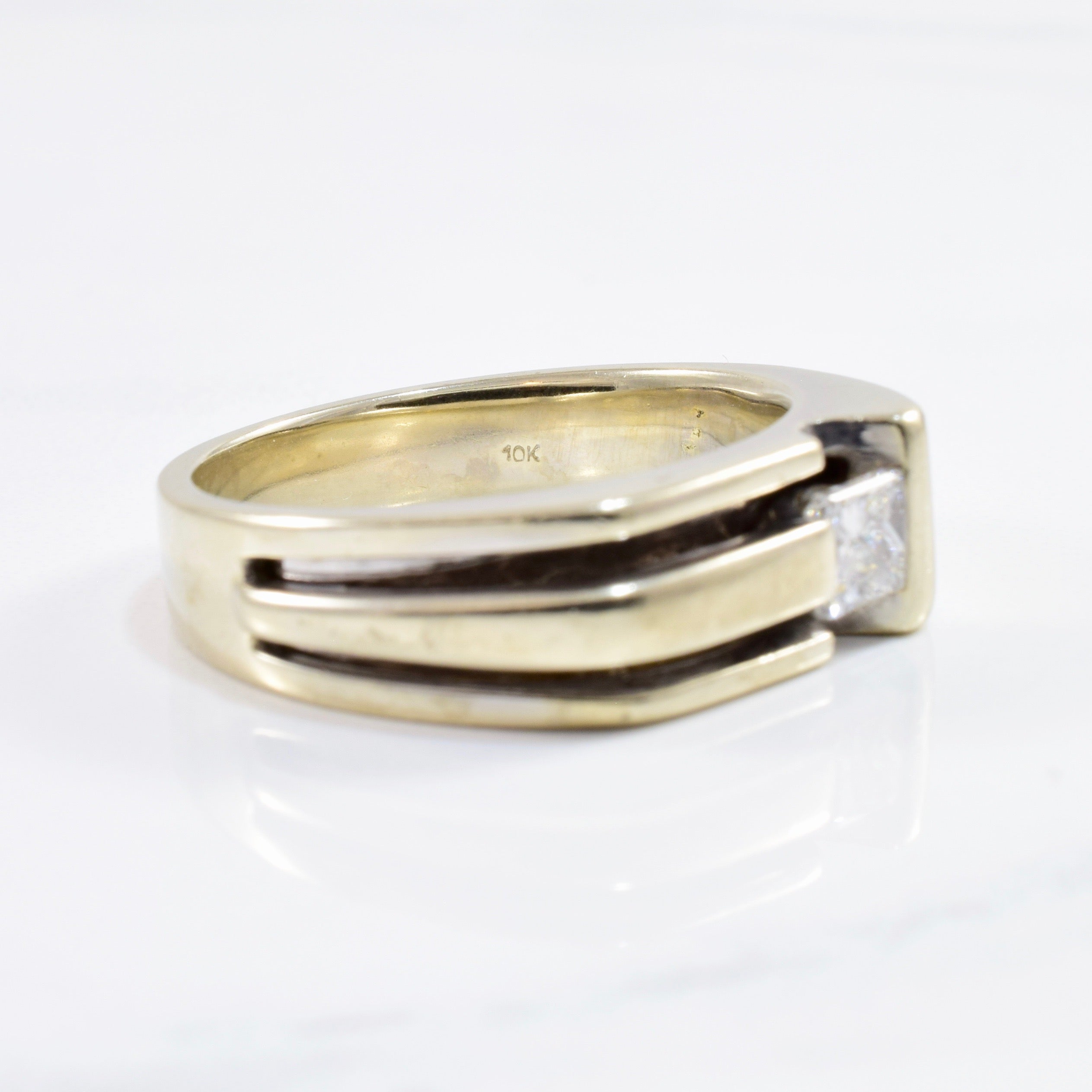 Bague en diamant taille princesse | 0,47 ct | Taille 10,25 |
