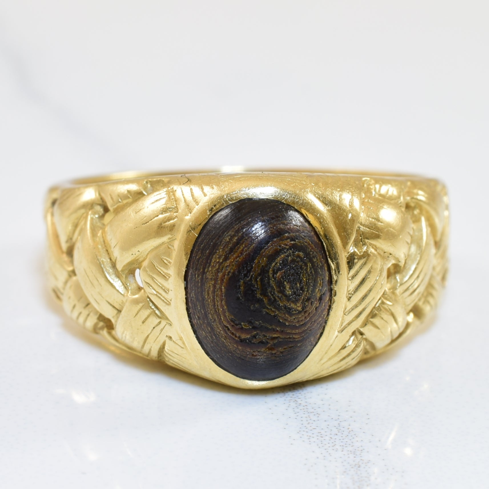 Woven Black Coral Ring | 1.75ct | SZ 9.5 |