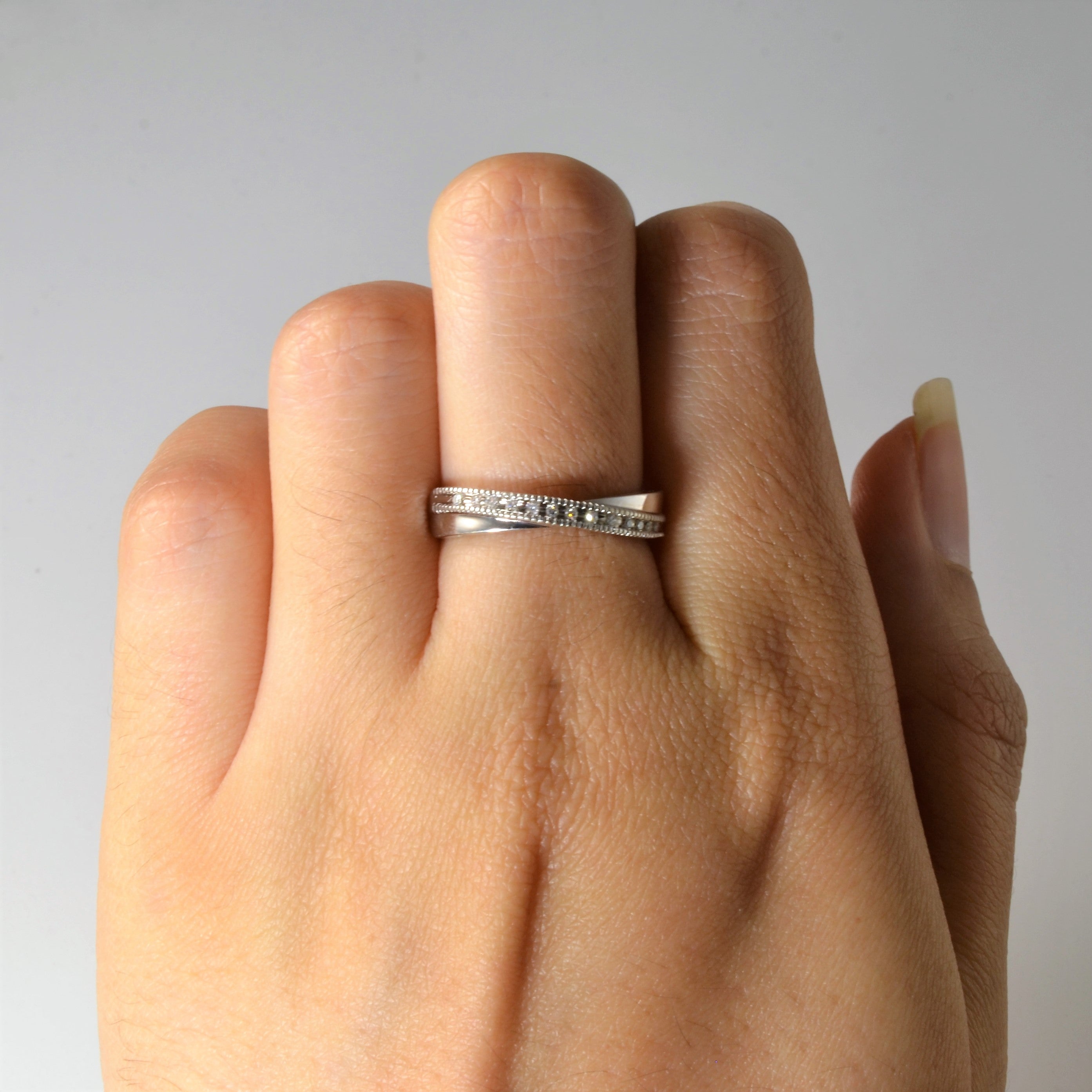 Secret Message Diamond Ring | 0.065ctw | SZ 6.25 |