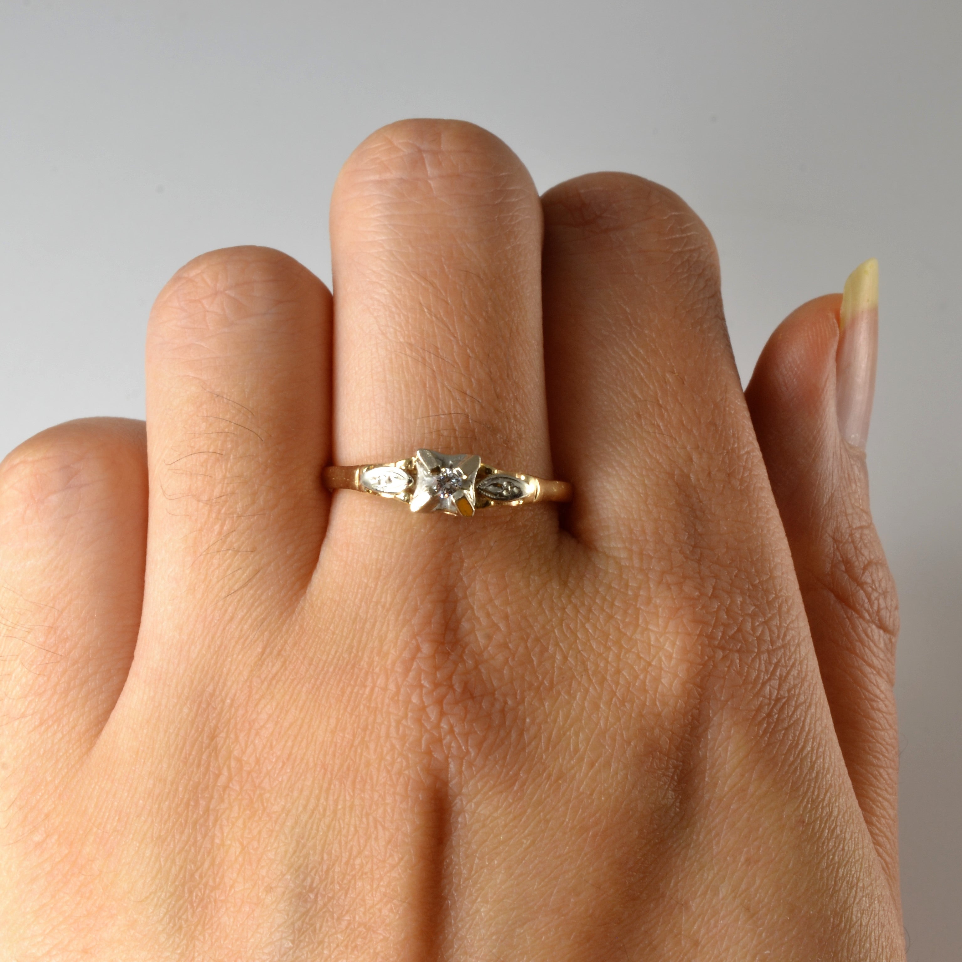 Retro Diamond Ring | 0.04ct | SZ 9 |