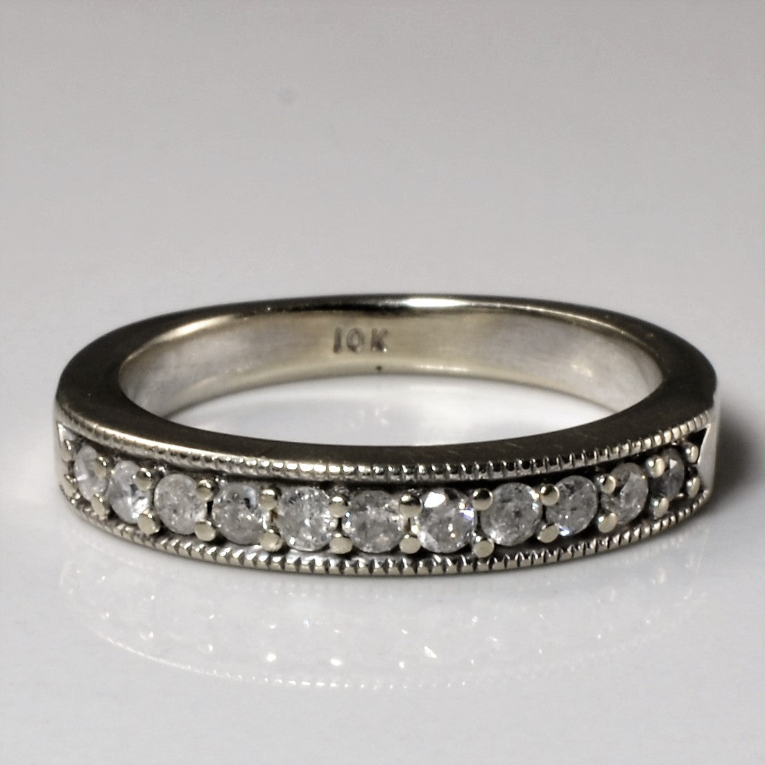 Milgrain Detail Diamond Band | 0.27ctw| SZ 4.5 |