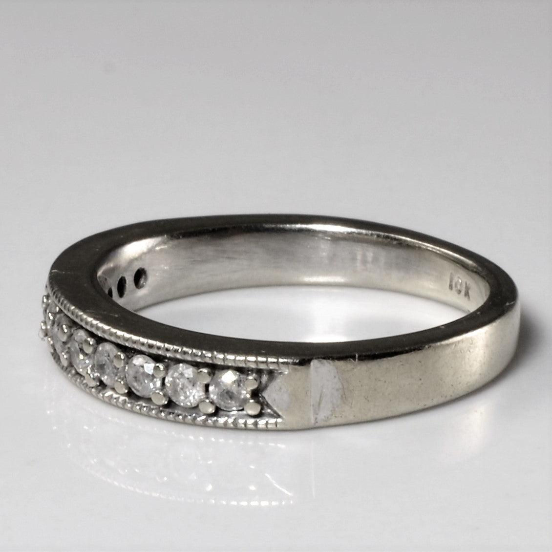 Milgrain Detail Diamond Band | 0.27ctw| SZ 4.5 |