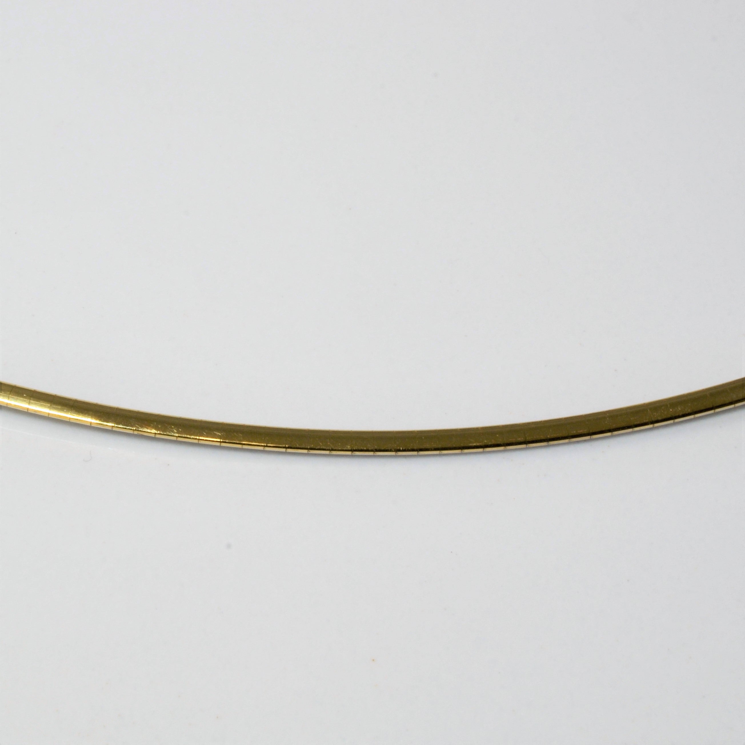 Two Tone Gold Double Sided Diamond 18K Necklace | 0.20ctw | 16"|