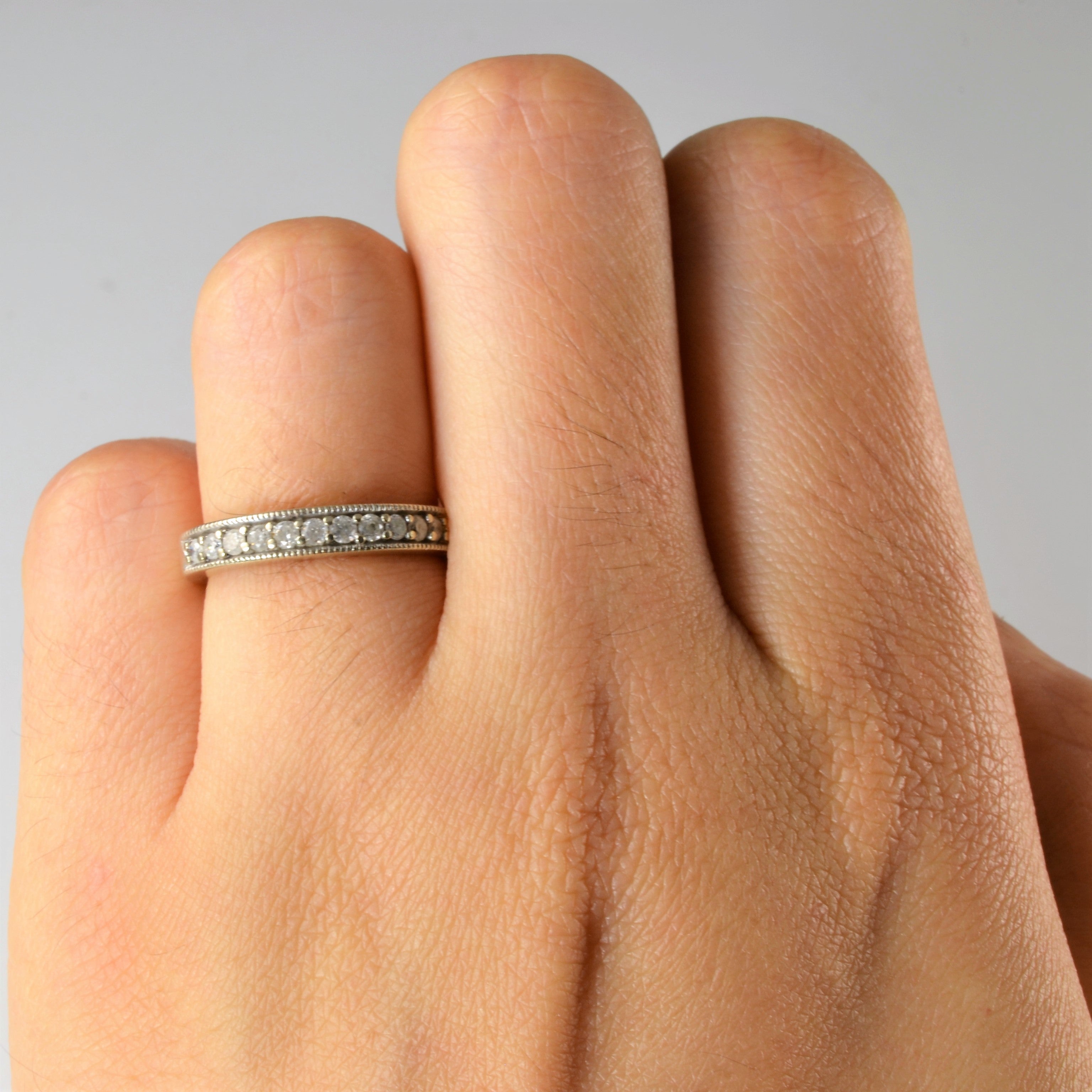 Milgrain Detail Diamond Band | 0.27ctw| SZ 4.5 |