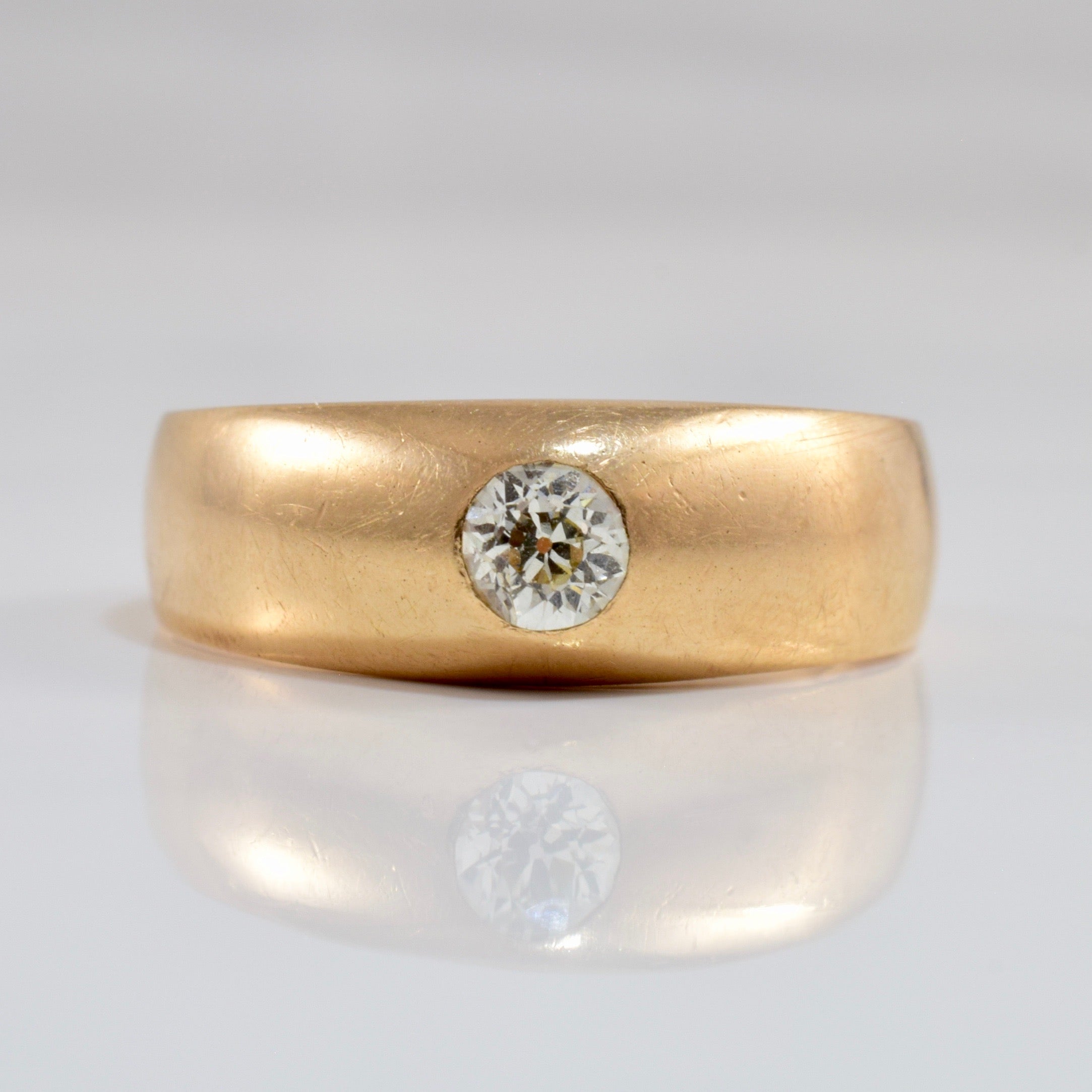 Antique Vienna Flush Set Diamond Engagement Ring | 0.25ct | SZ 8.75 |