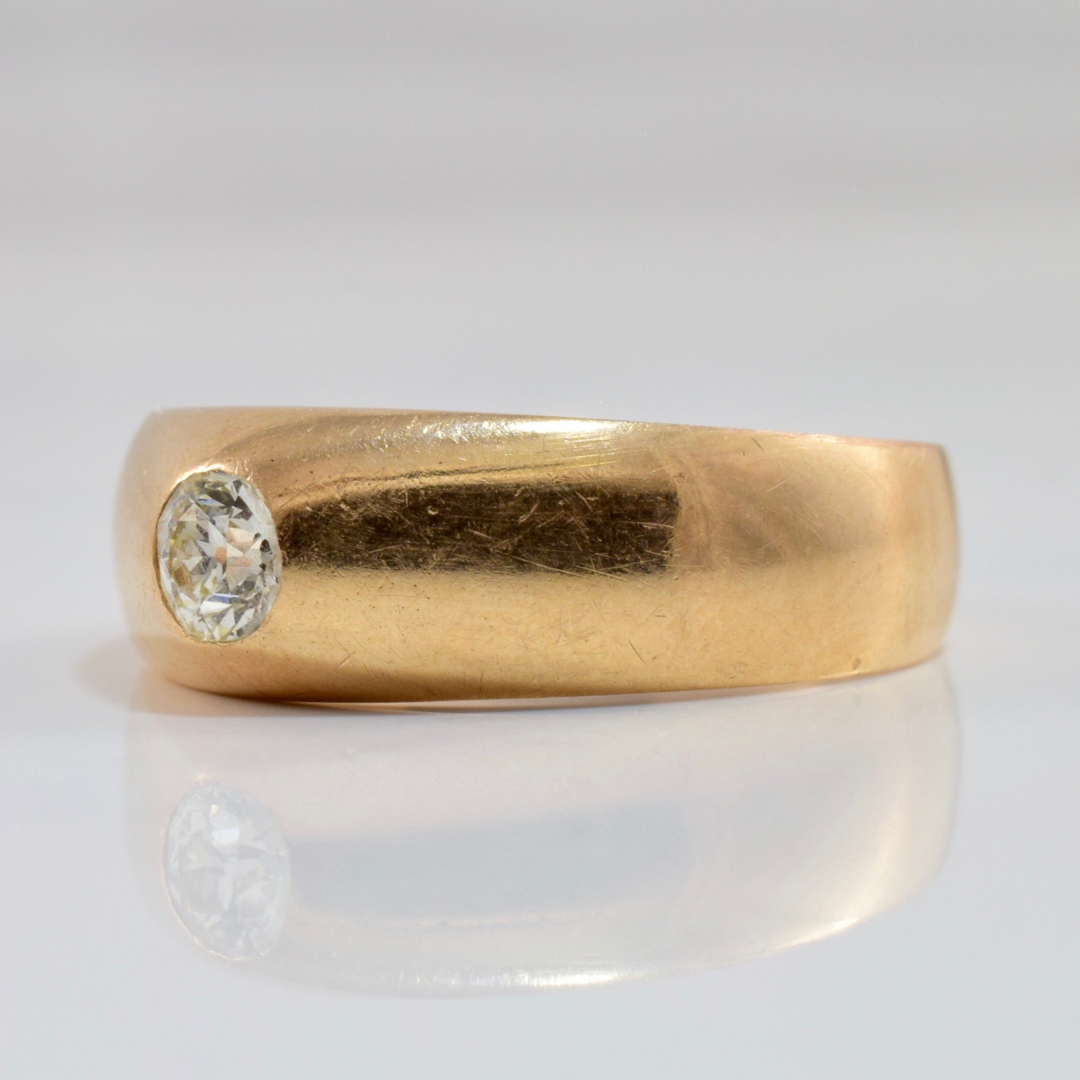 Antique Vienna Flush Set Diamond Engagement Ring | 0.25ct | SZ 8.75 |