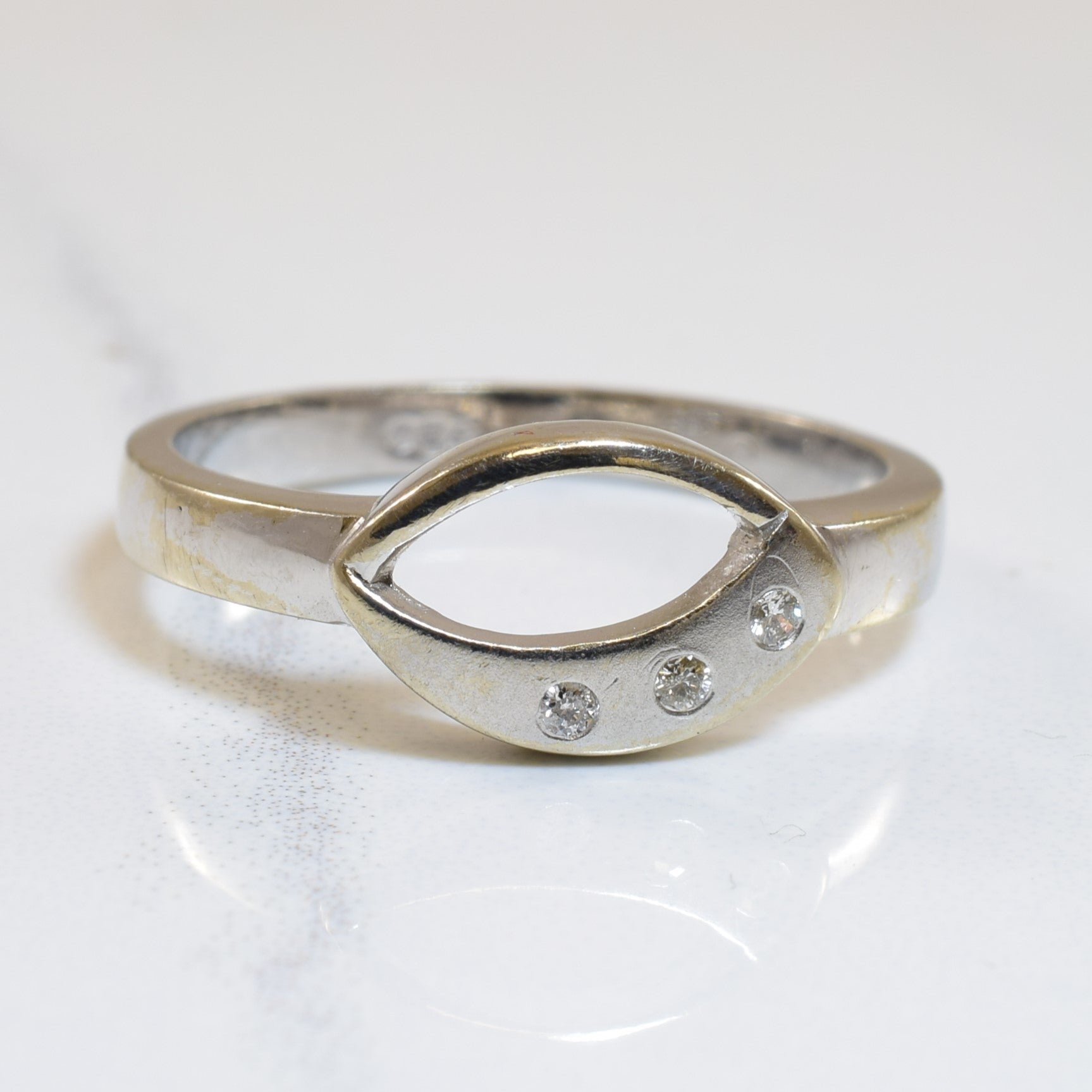 Diamond Open Work Ring | 0.03ctw | SZ 7.25 |