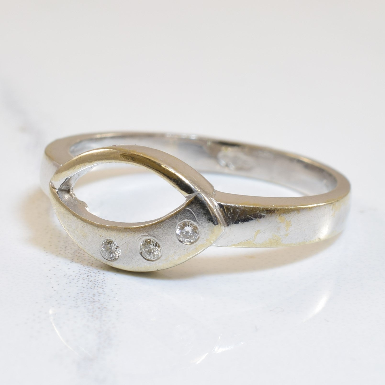 Diamond Open Work Ring | 0.03ctw | SZ 7.25 |