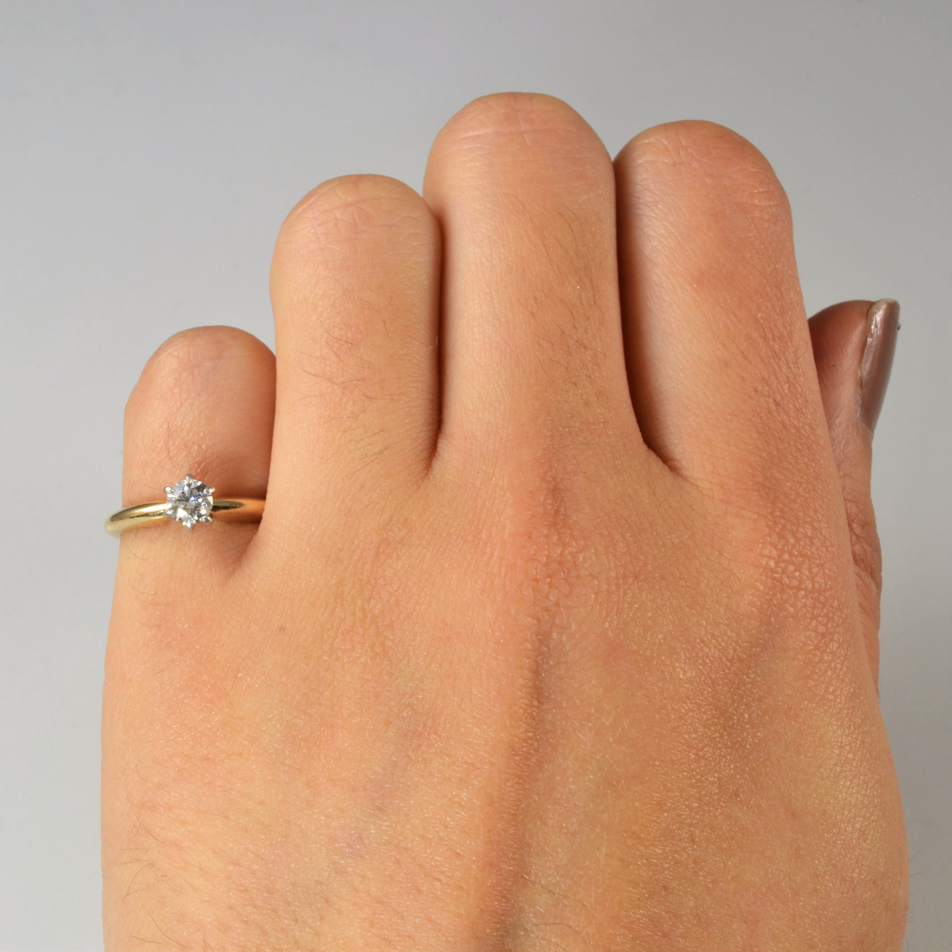 Six Prong Solitaire Diamond Ring | 0.27ct | SZ 4 |
