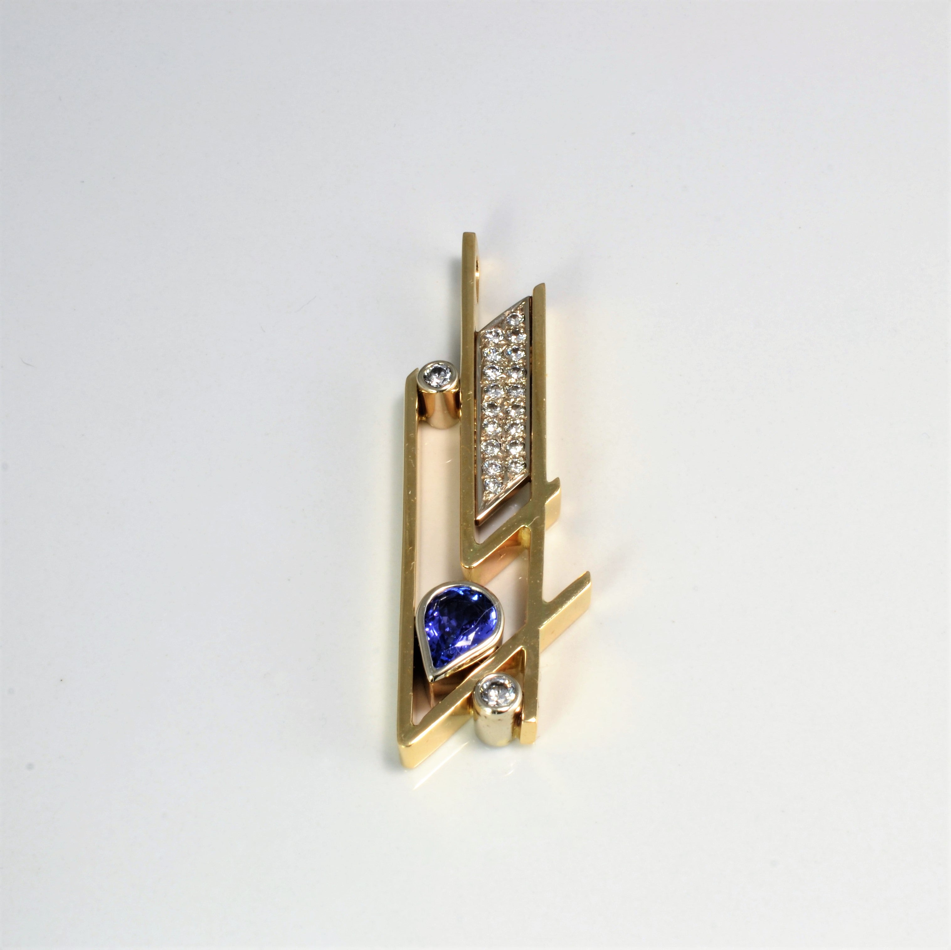 Geometric Tanzanite Pendant | 0.65ctw, 1.02ct |
