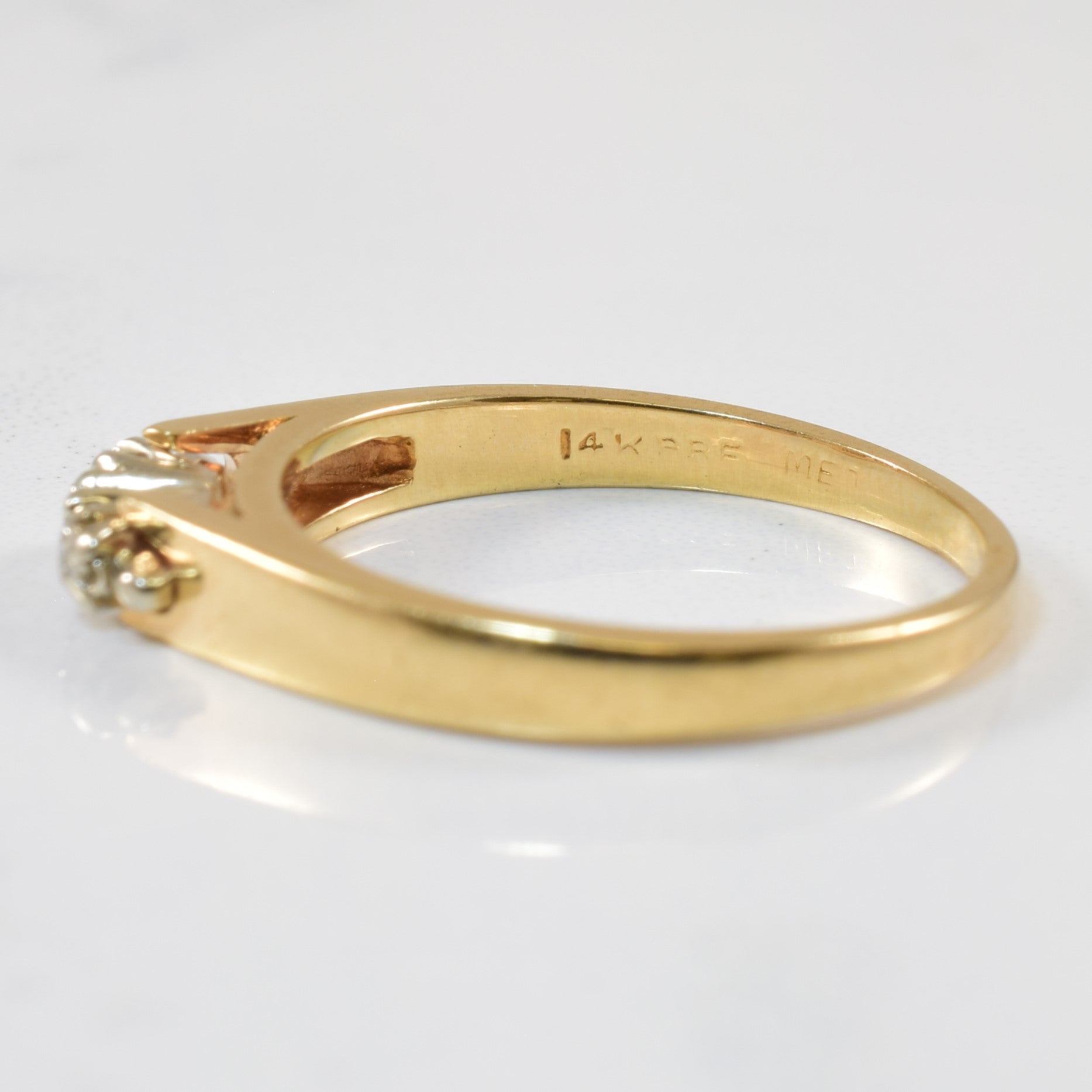 Three Stone Diamond Ring | 0.03ctw | SZ 6.5 |