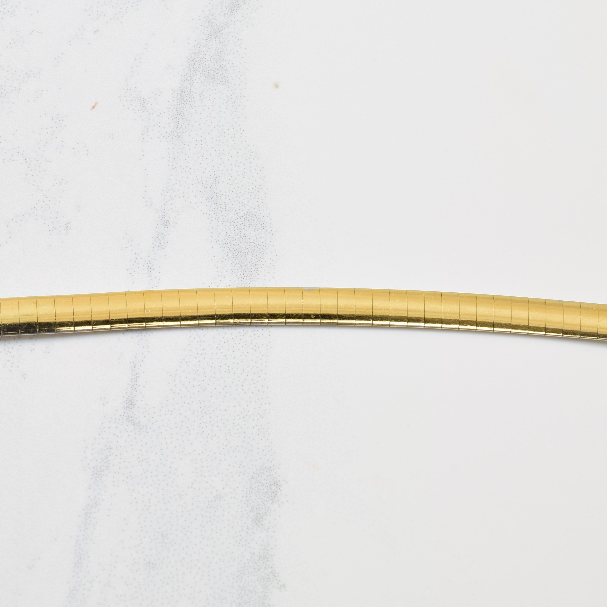 14k Two Tone Gold Omega Chain | 19" |