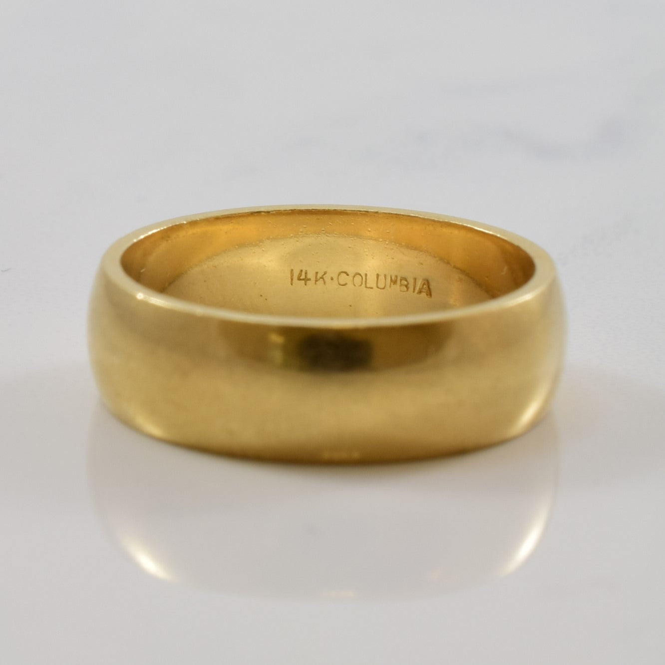 Bague de cigare classique en or jaune | Taille 4,75 |