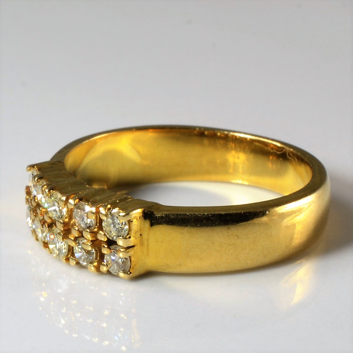 Double Row Diamond Band | 0.40ctw | SZ 6.75 |