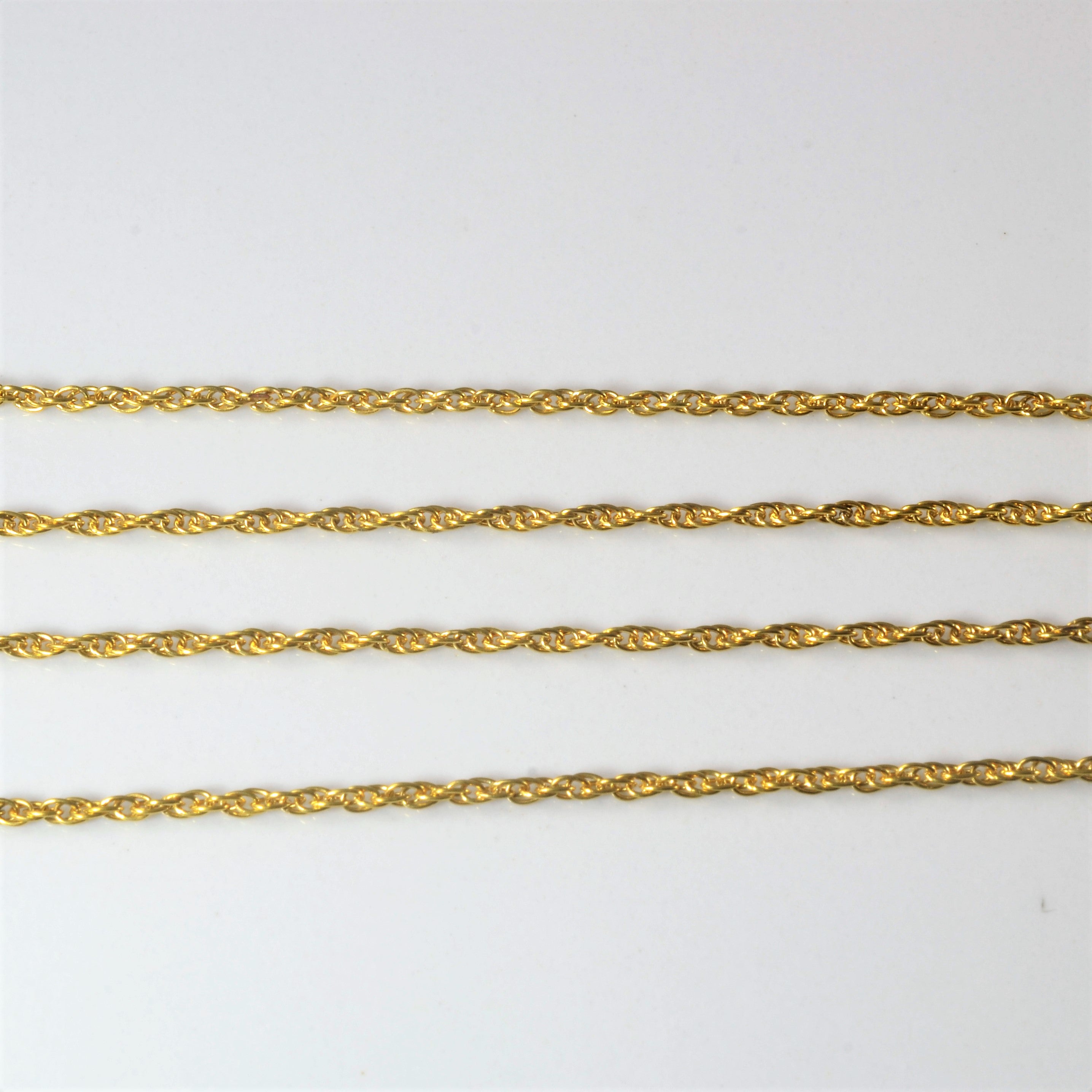 Chaîne Prince de Galles en or jaune 18 carats | 61 cm |