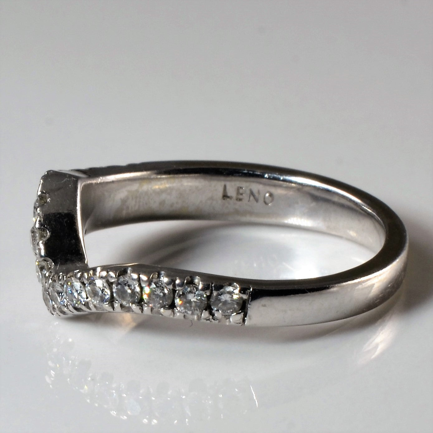 Abstract Diamond Contour Band | 0.32ctw | SZ 4.5 |