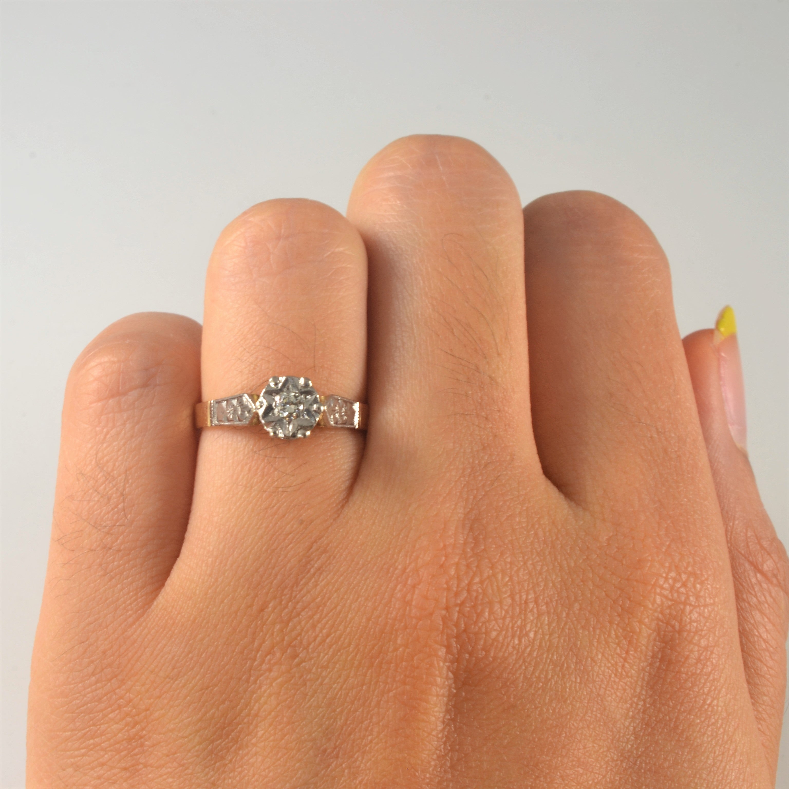1920s Diamond Engagement Ring | 0.08ct | SZ 5.25 |