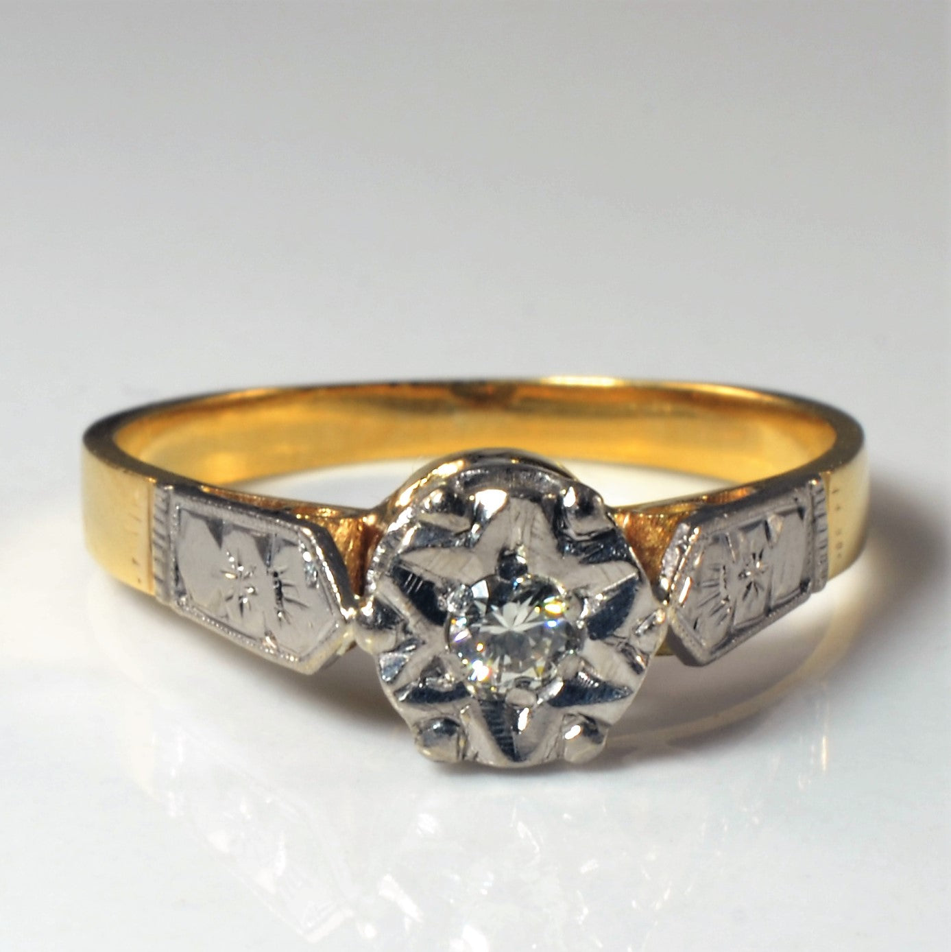 1920s Diamond Engagement Ring | 0.08ct | SZ 5.25 |