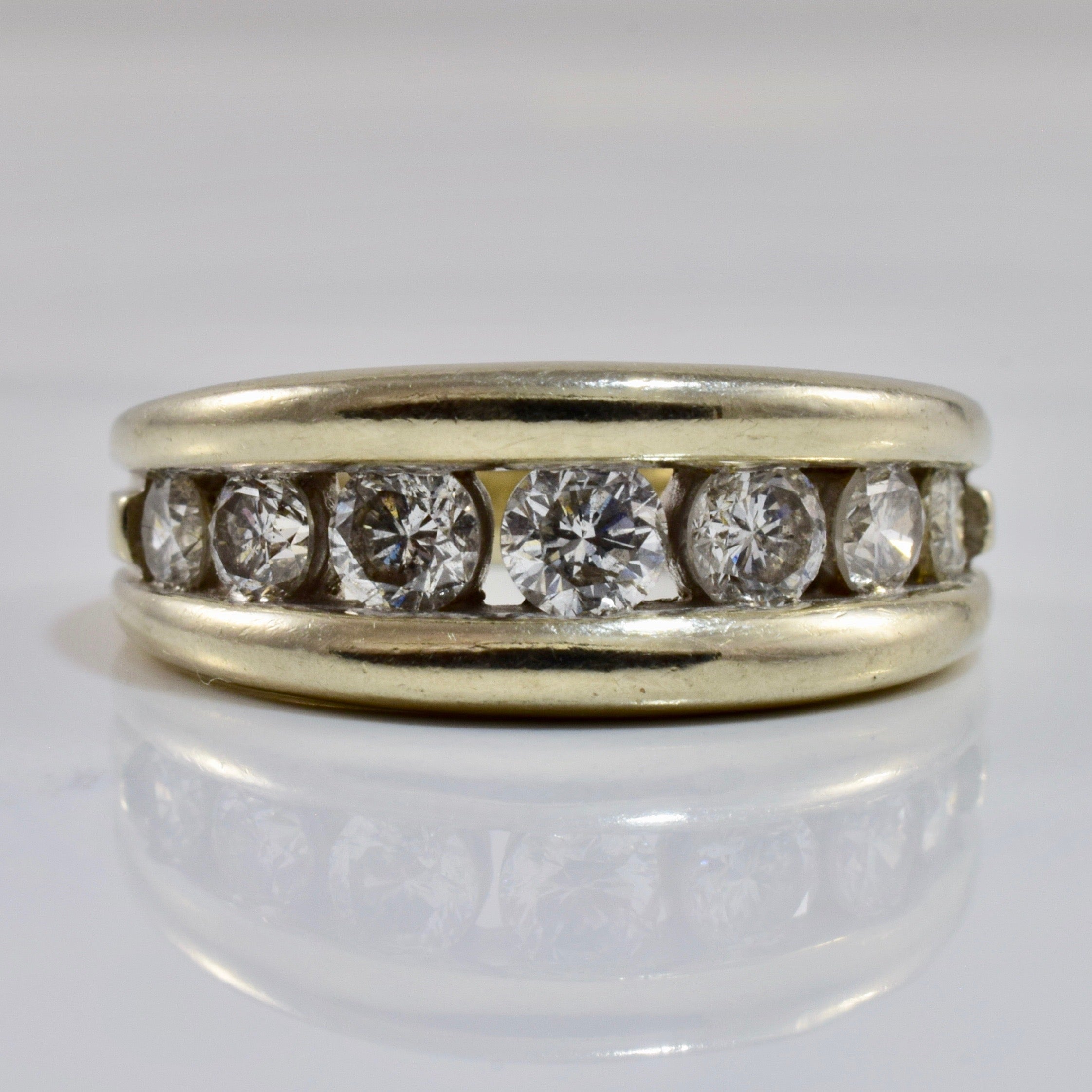Large Channel Set Diamond Band | 0.84 ctw SZ 6 |