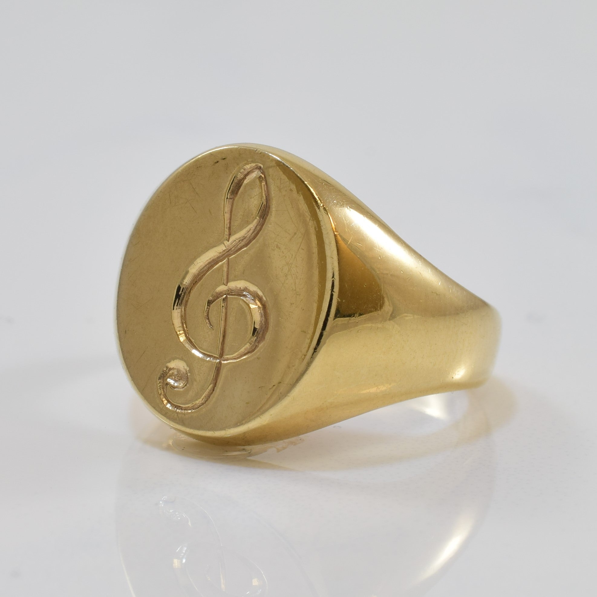 Treble Clef Signet Ring | SZ 8 |