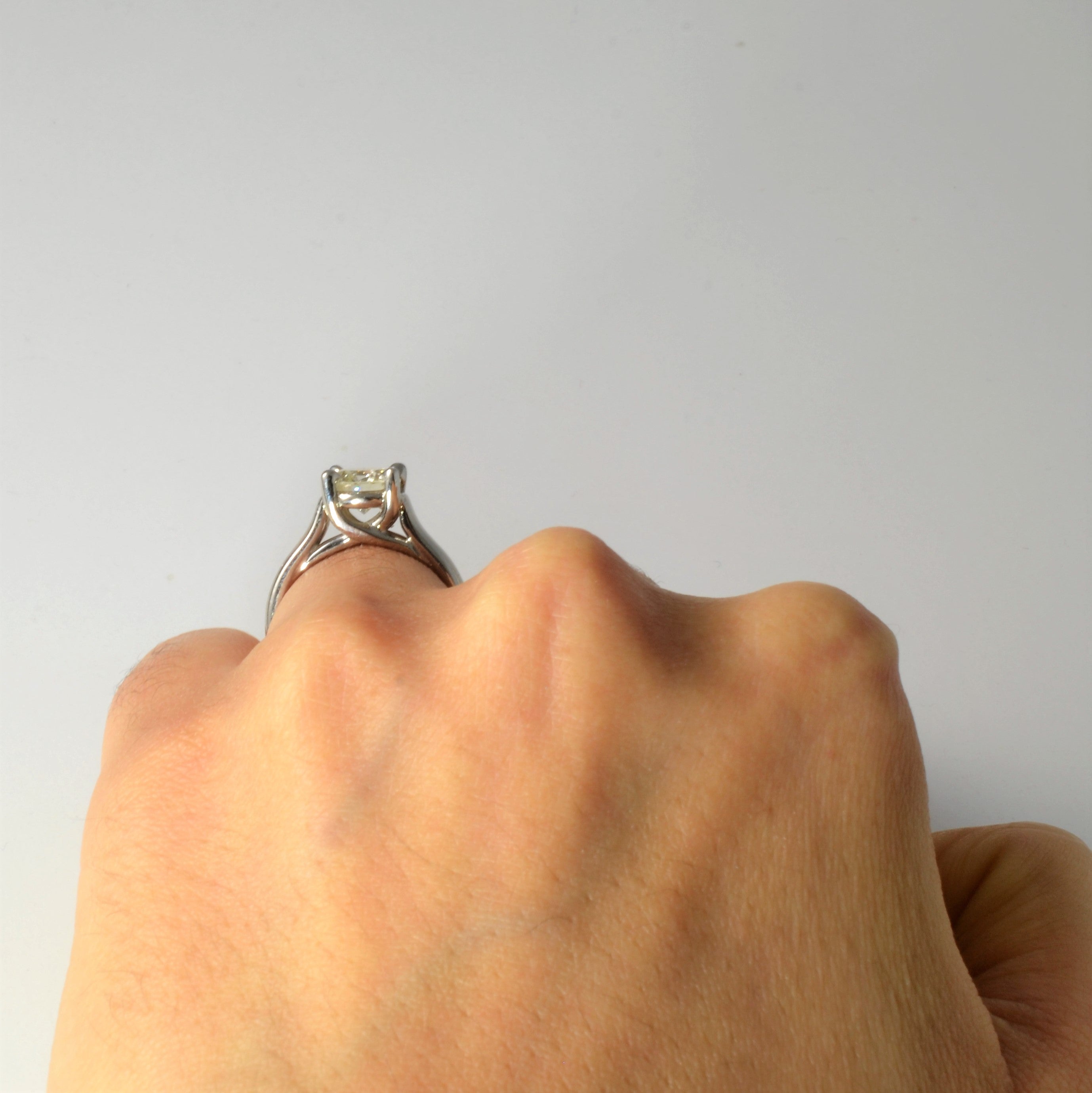 Wide Band Yellow Diamond Engagement Ring | 1.15ct | SZ 4.75 |