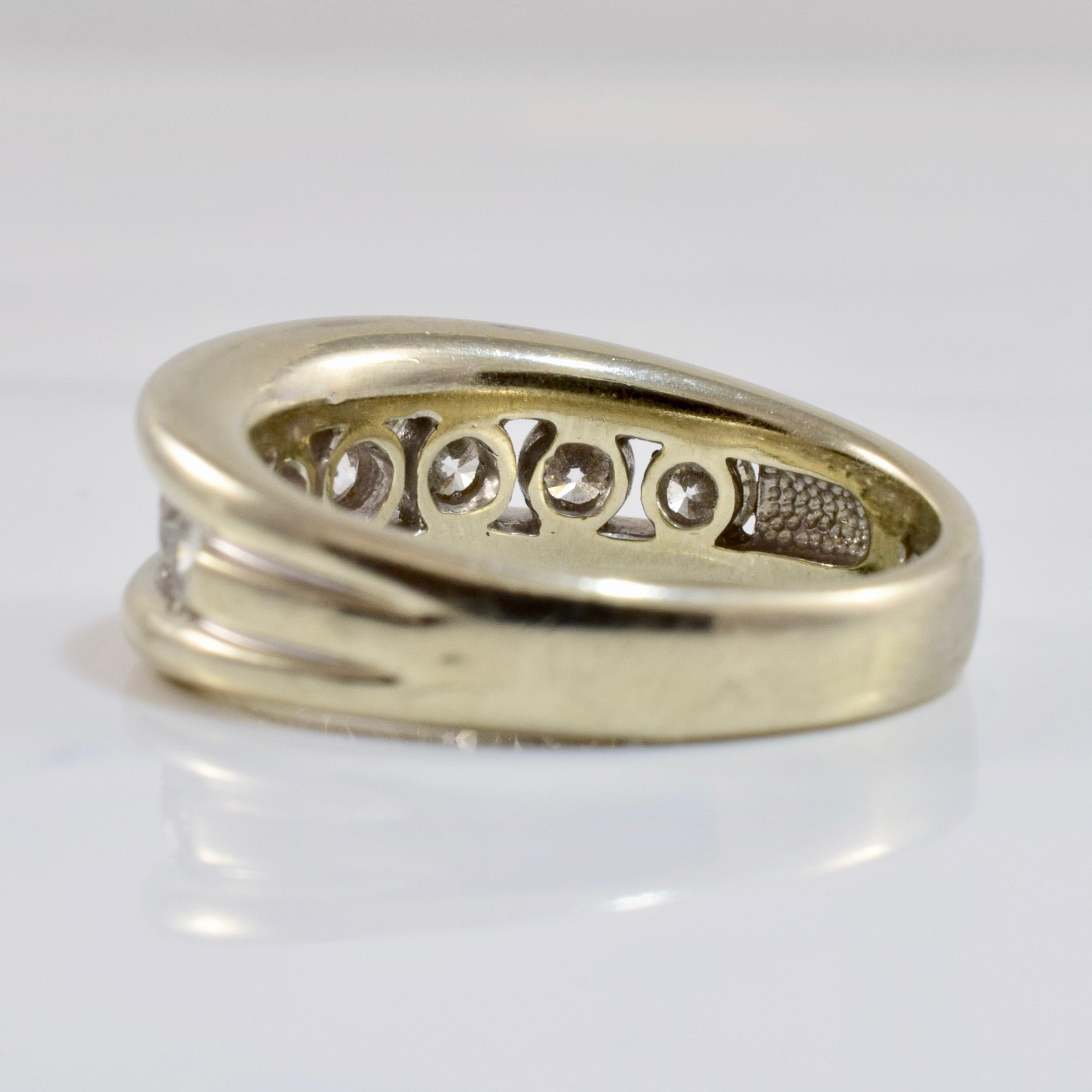 Large Channel Set Diamond Band | 0.84 ctw SZ 6 |