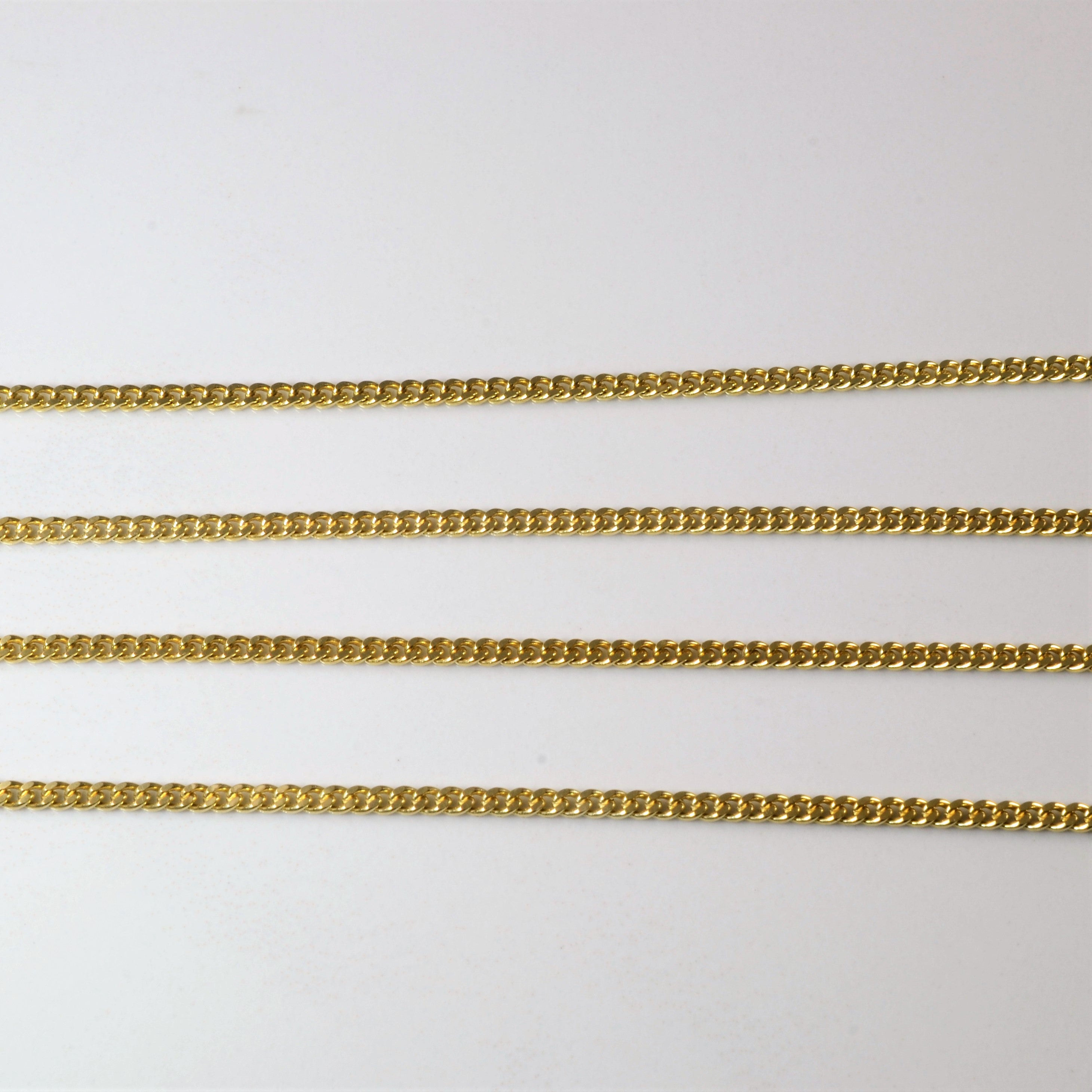 14k Yellow Gold Curb Chain | 28" |